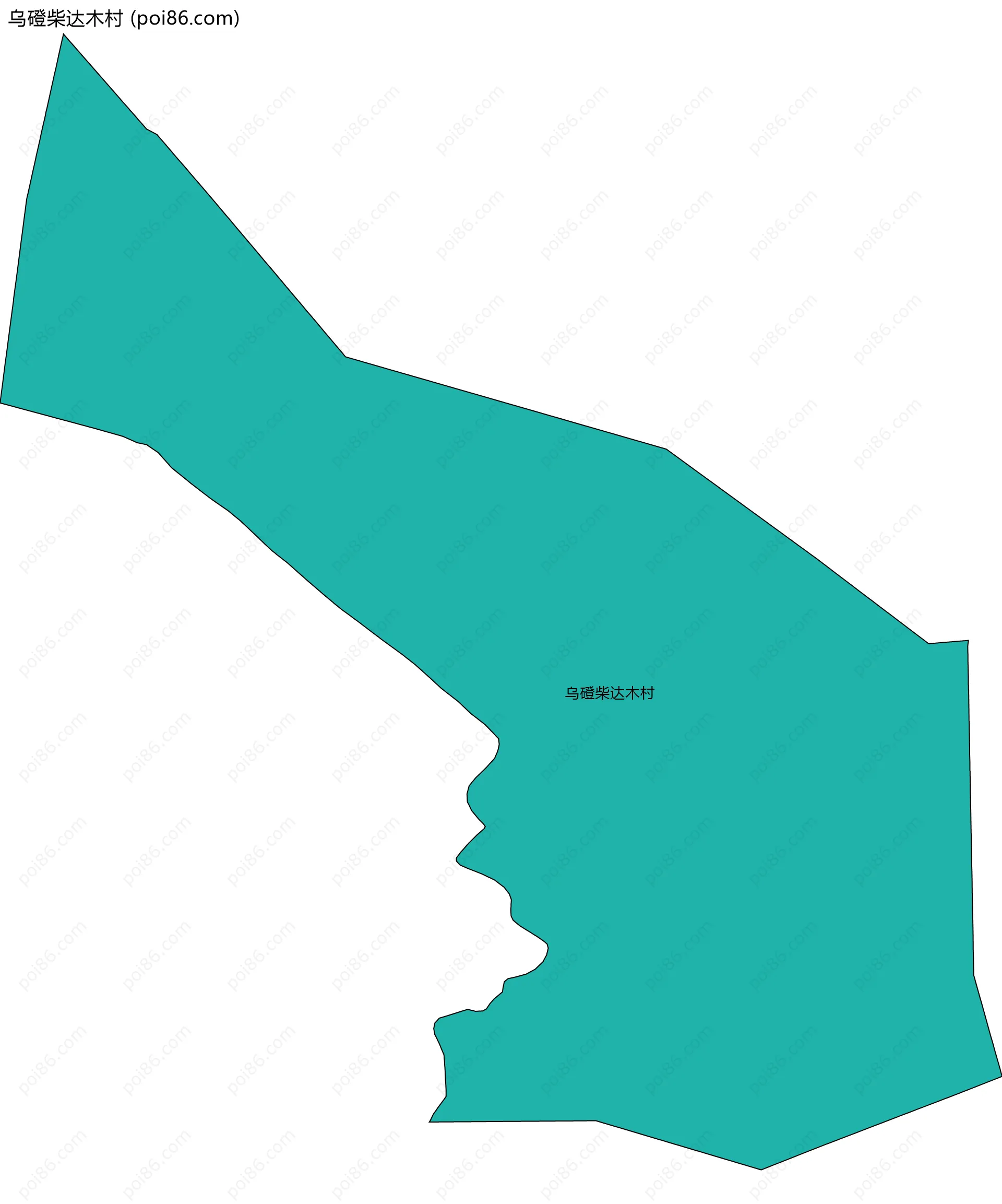 乌磴柴达木村边界地图