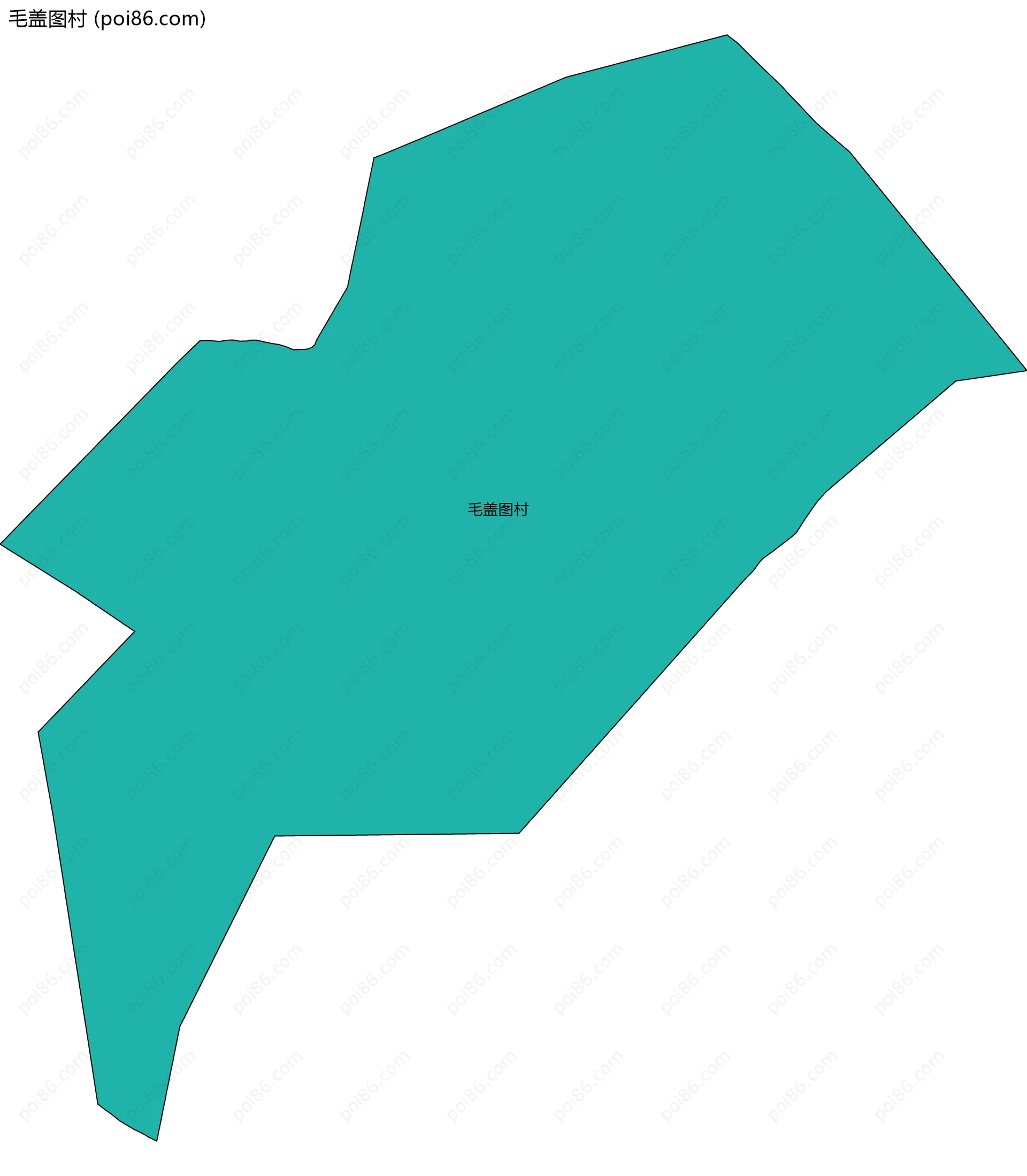 毛盖图村边界地图