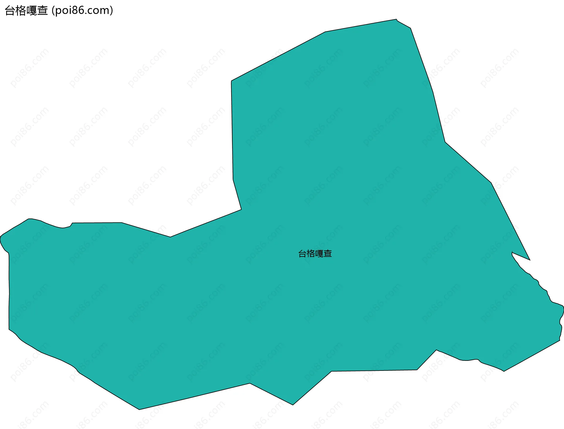 台格嘎查边界地图