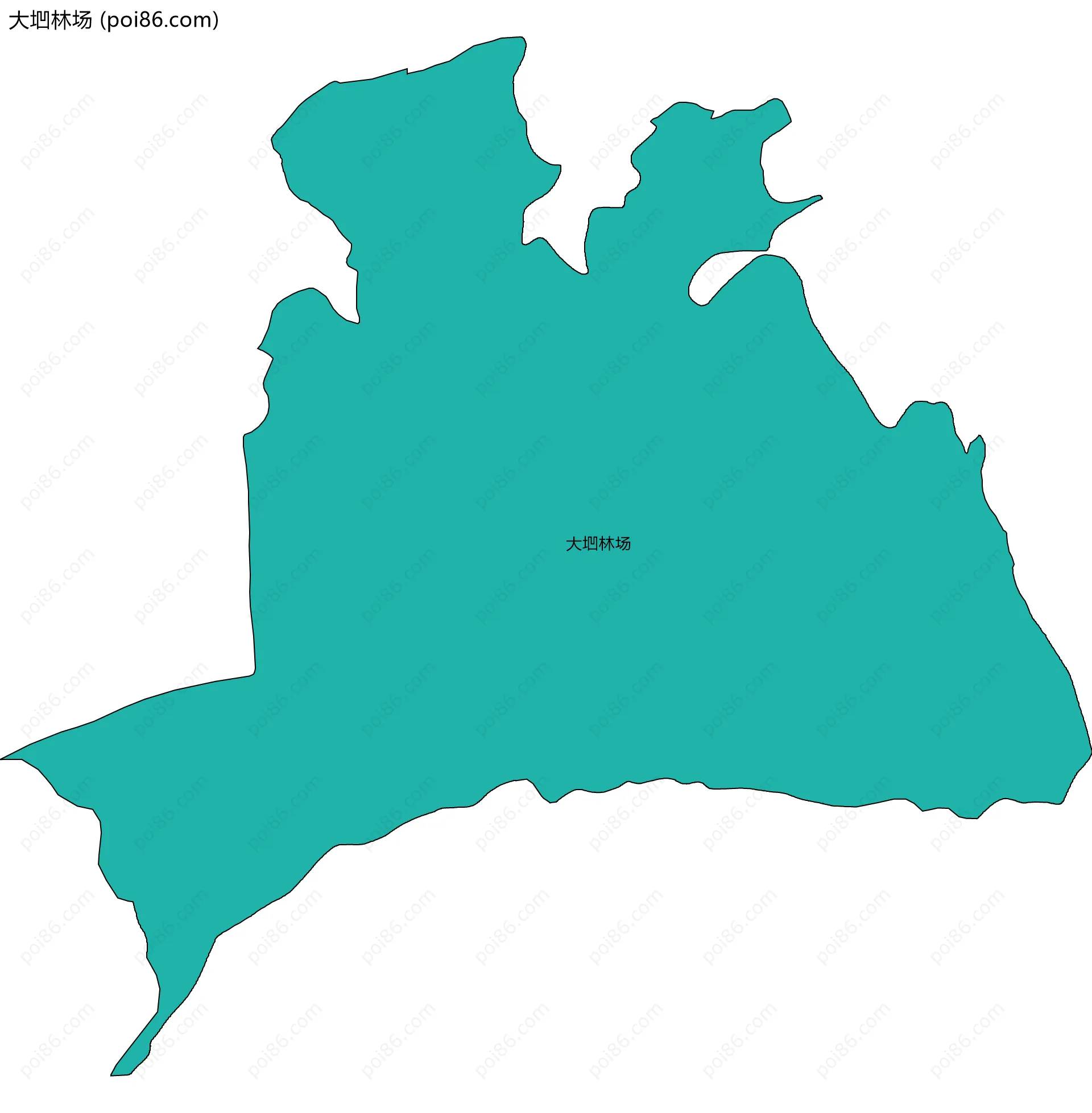 大垇林场边界地图