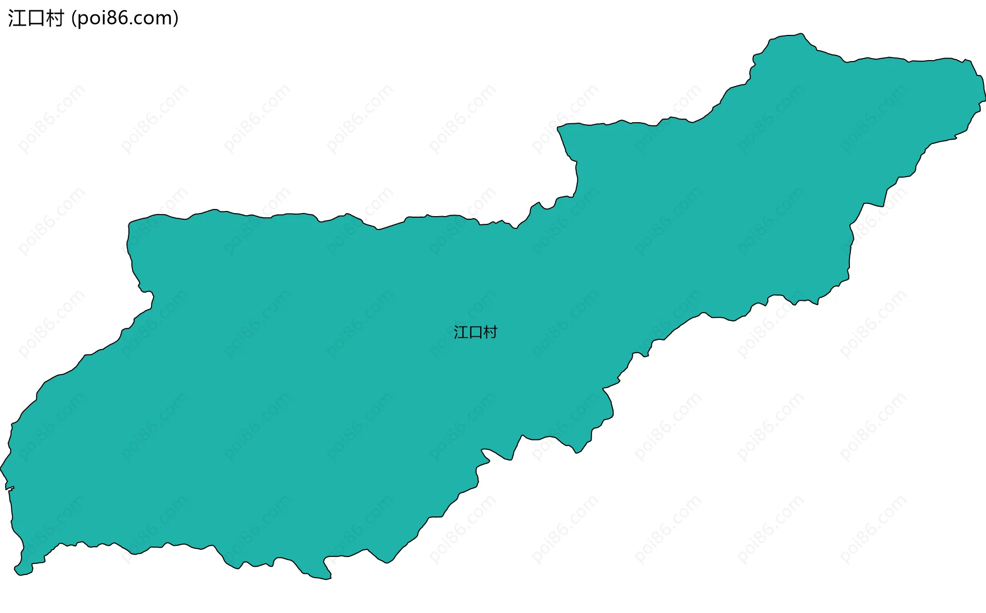 江口村边界地图