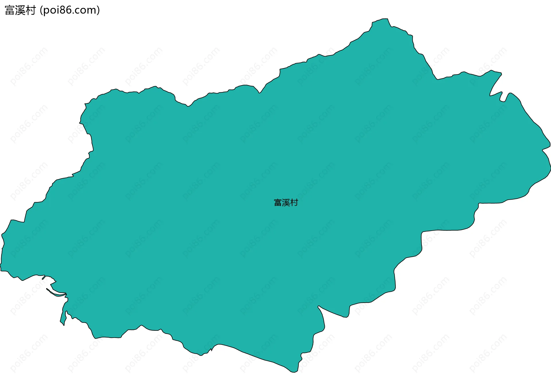 富溪村边界地图