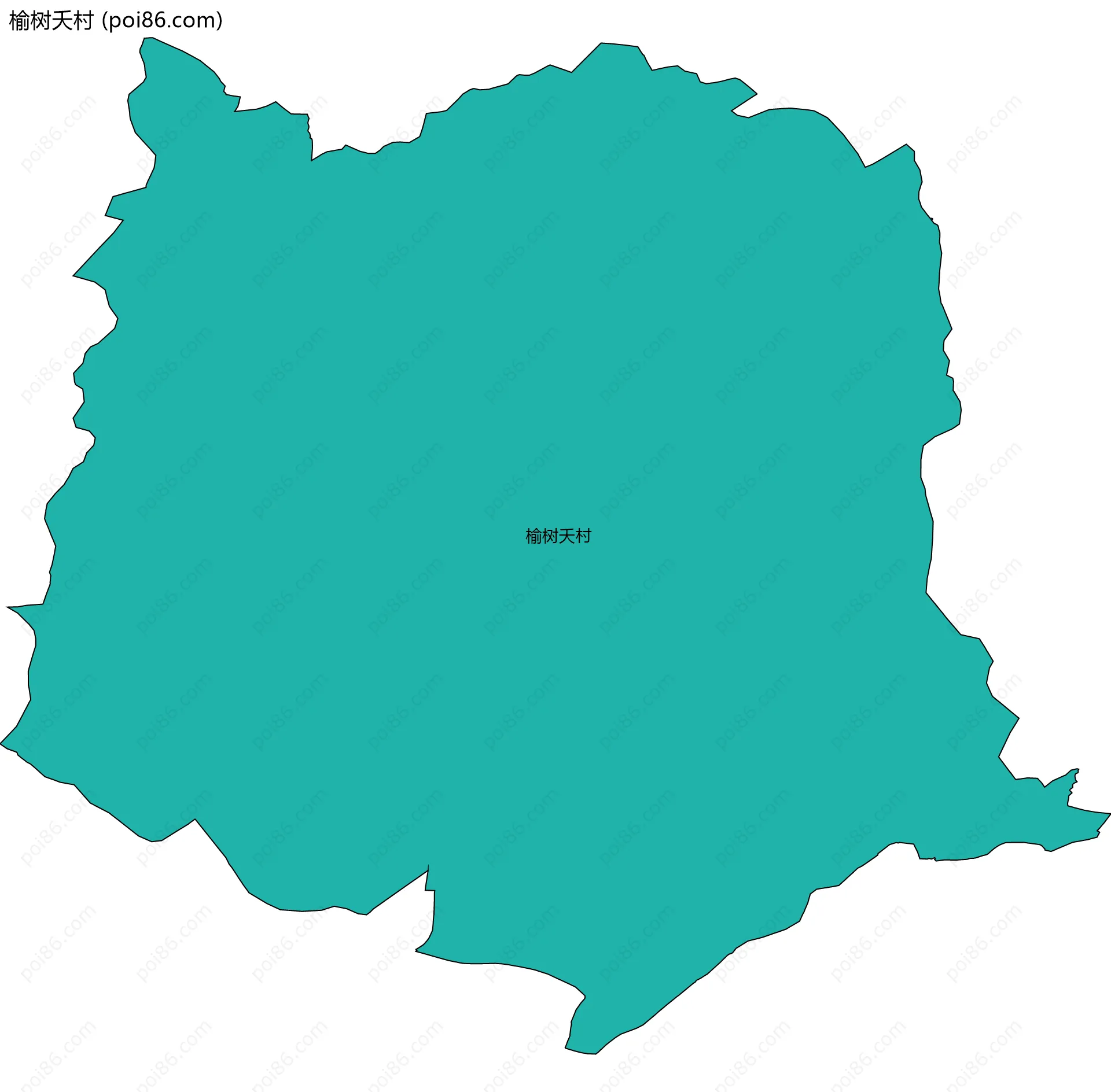 榆树夭村边界地图