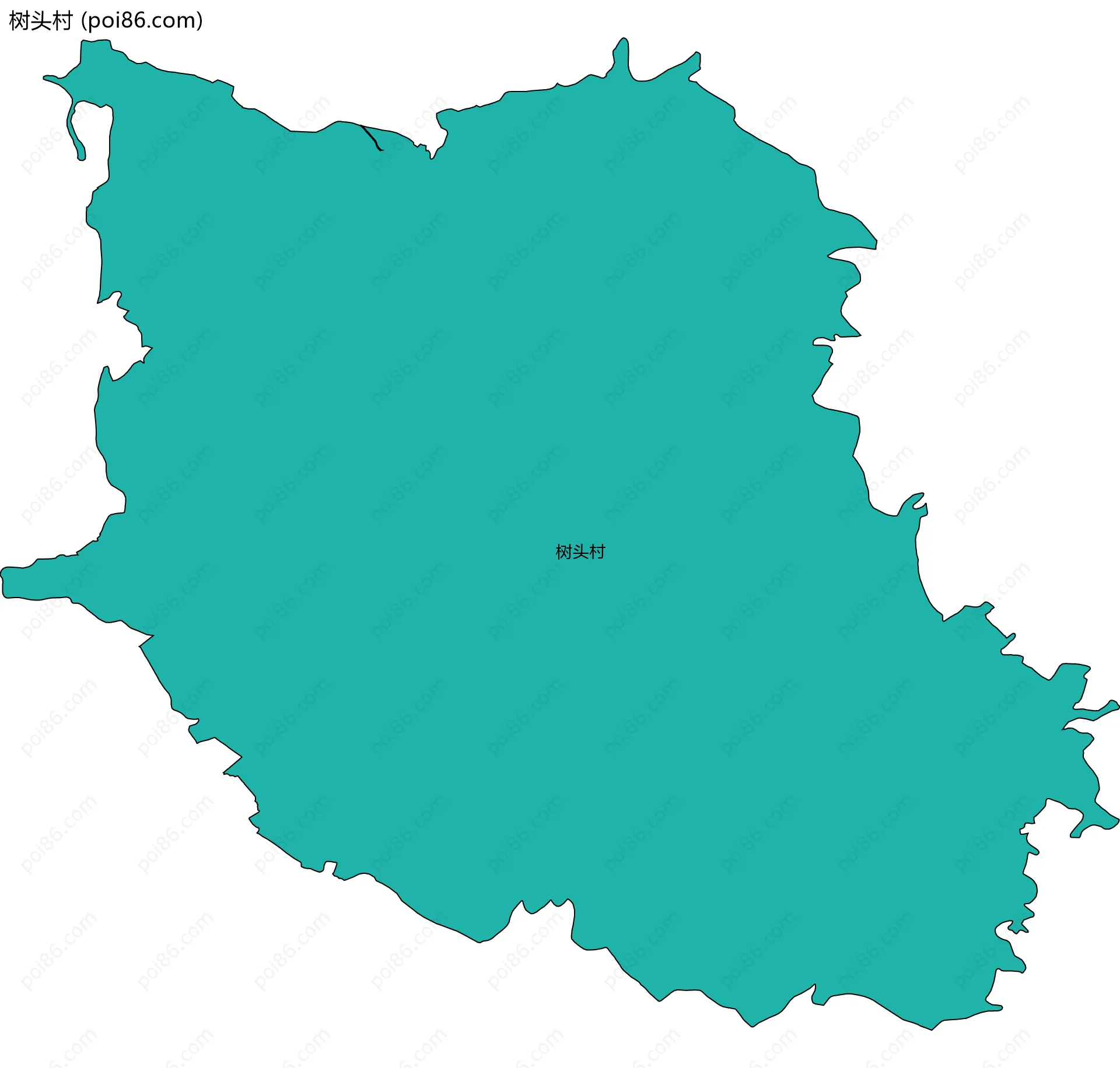 树头村边界地图