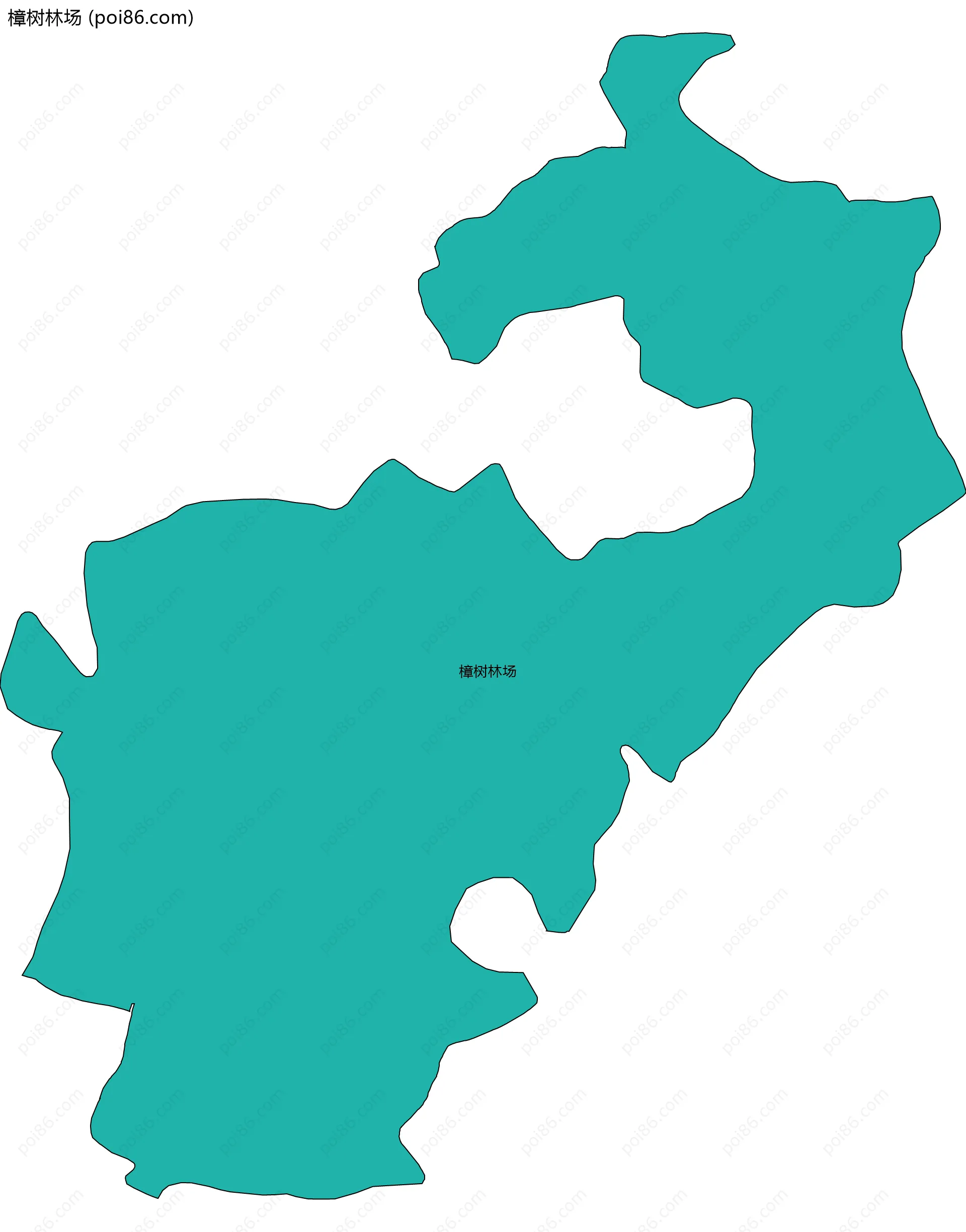 樟树林场边界地图