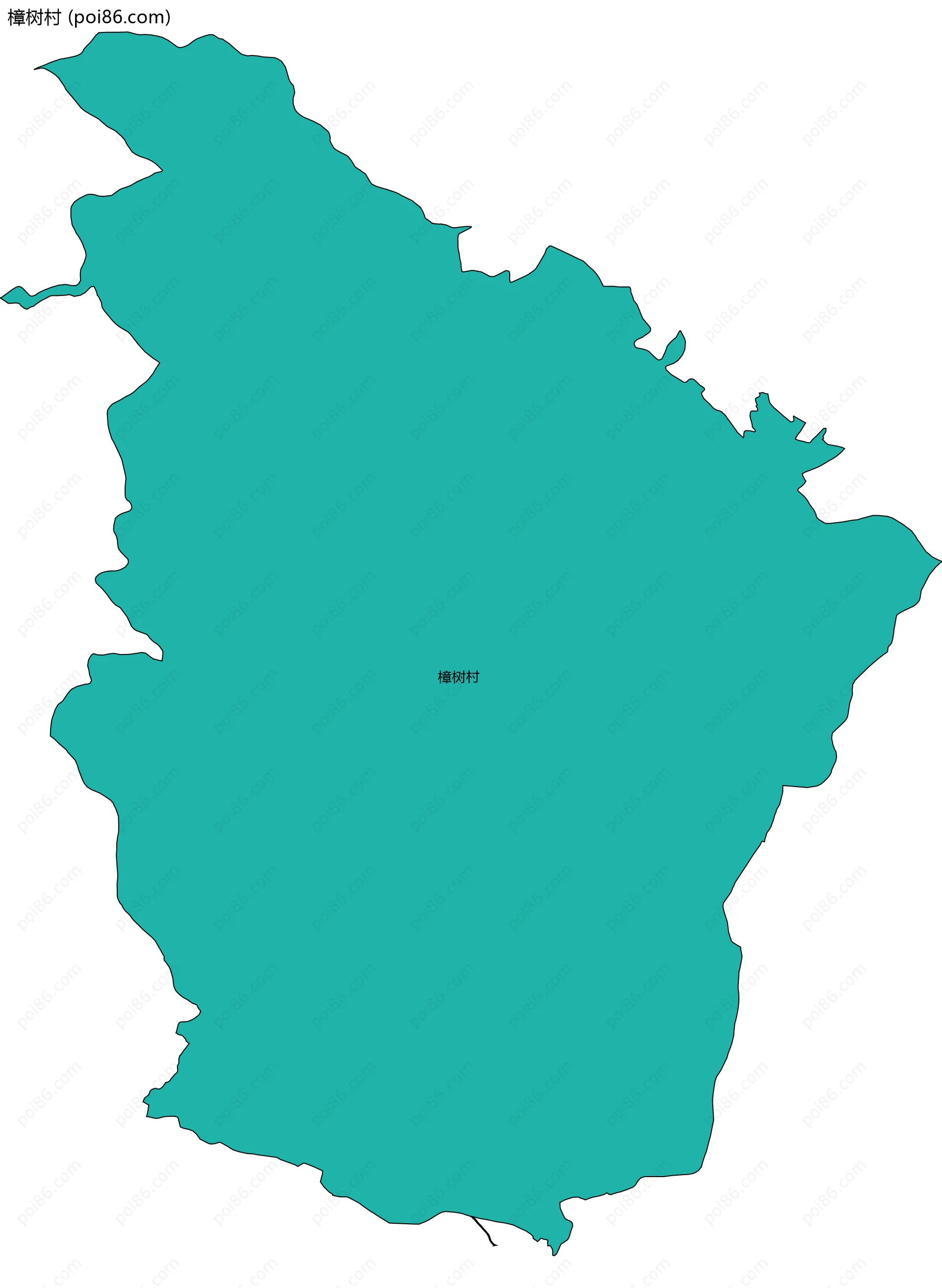 樟树村边界地图