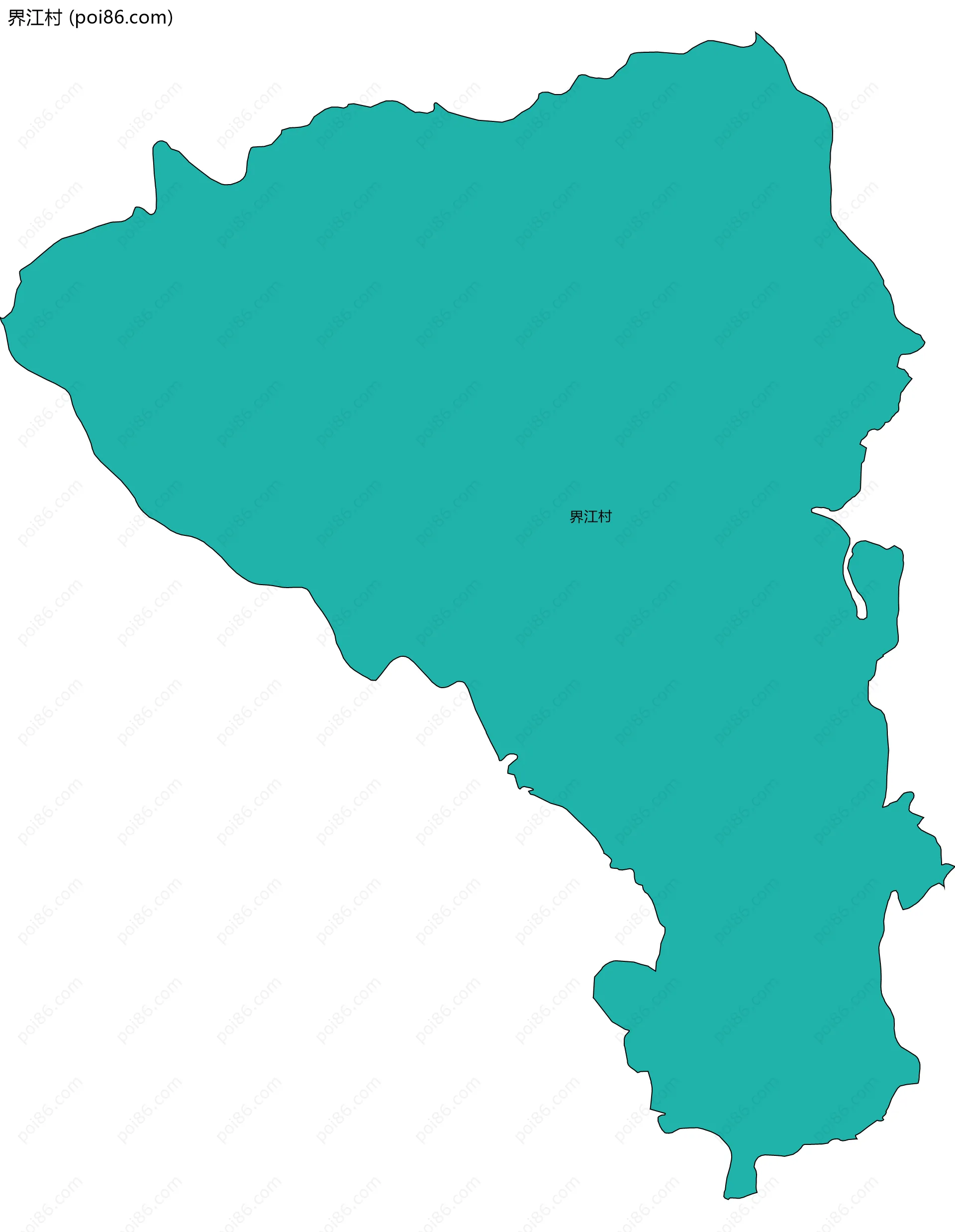 界江村边界地图