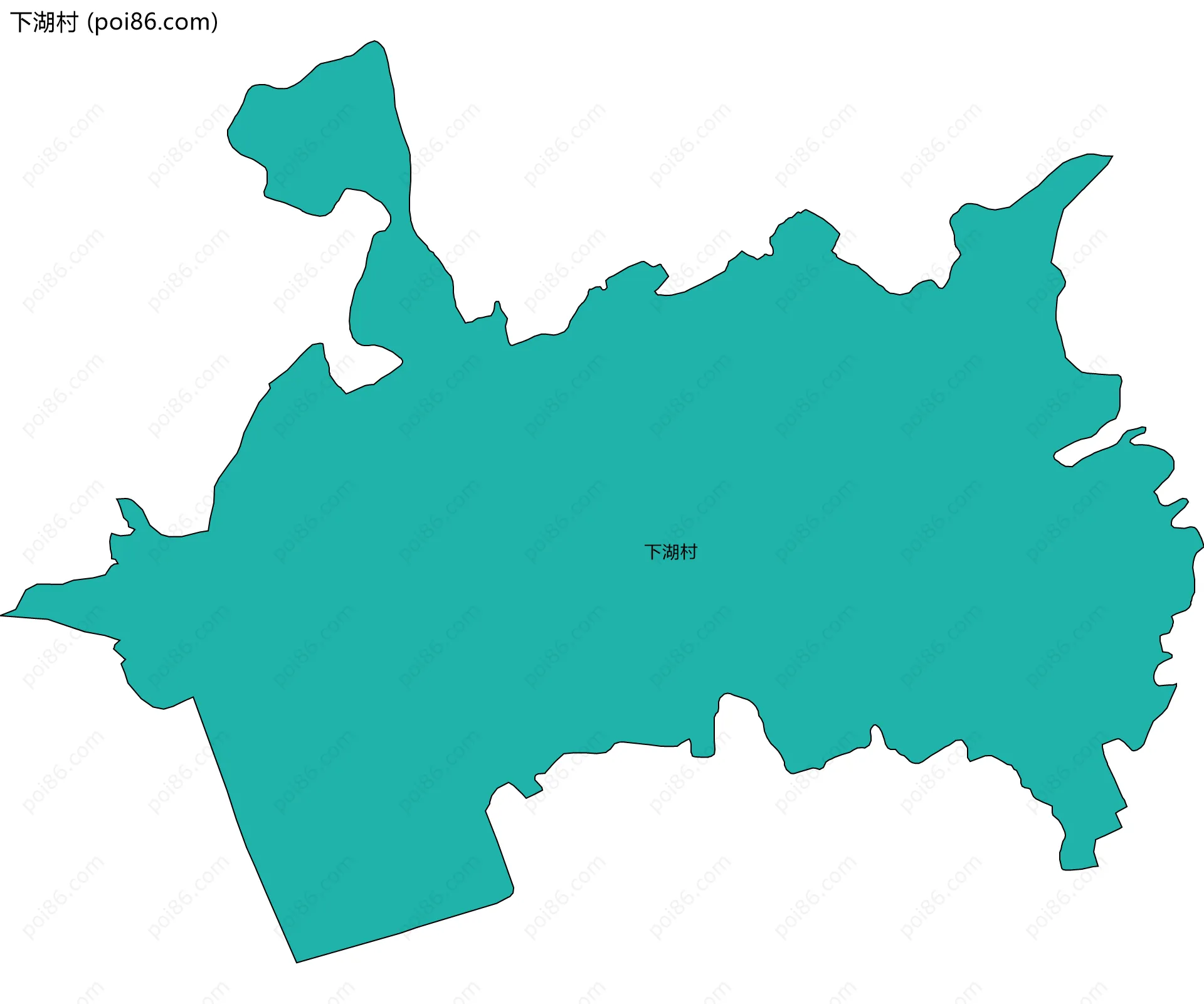 下湖村边界地图