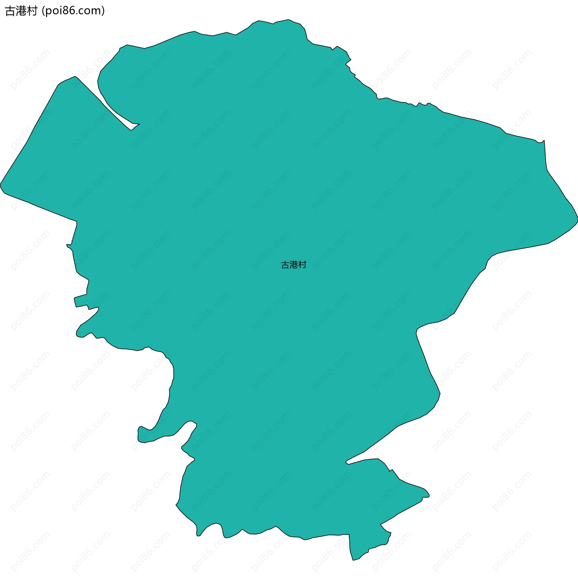 古港村边界地图