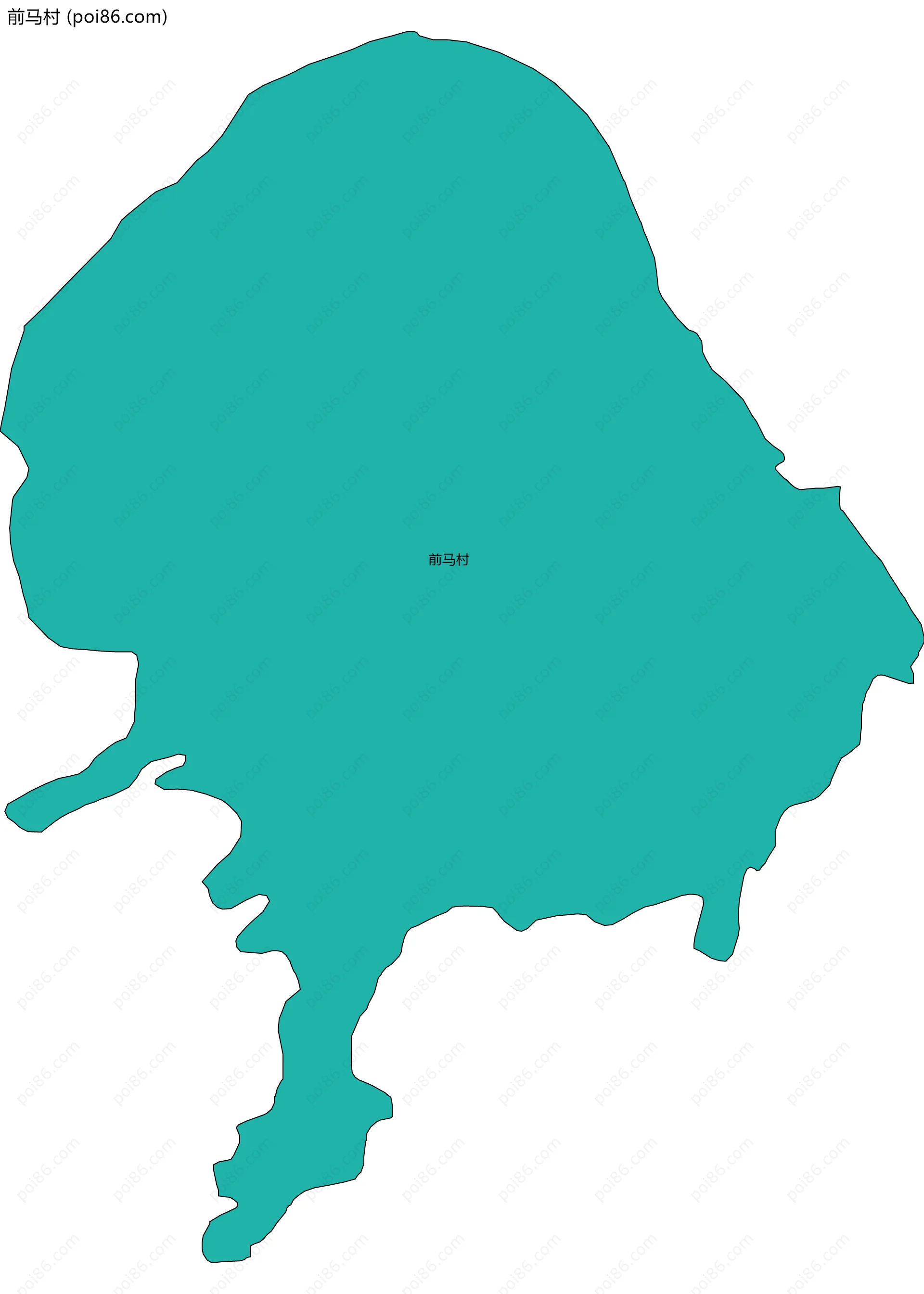 前马村边界地图