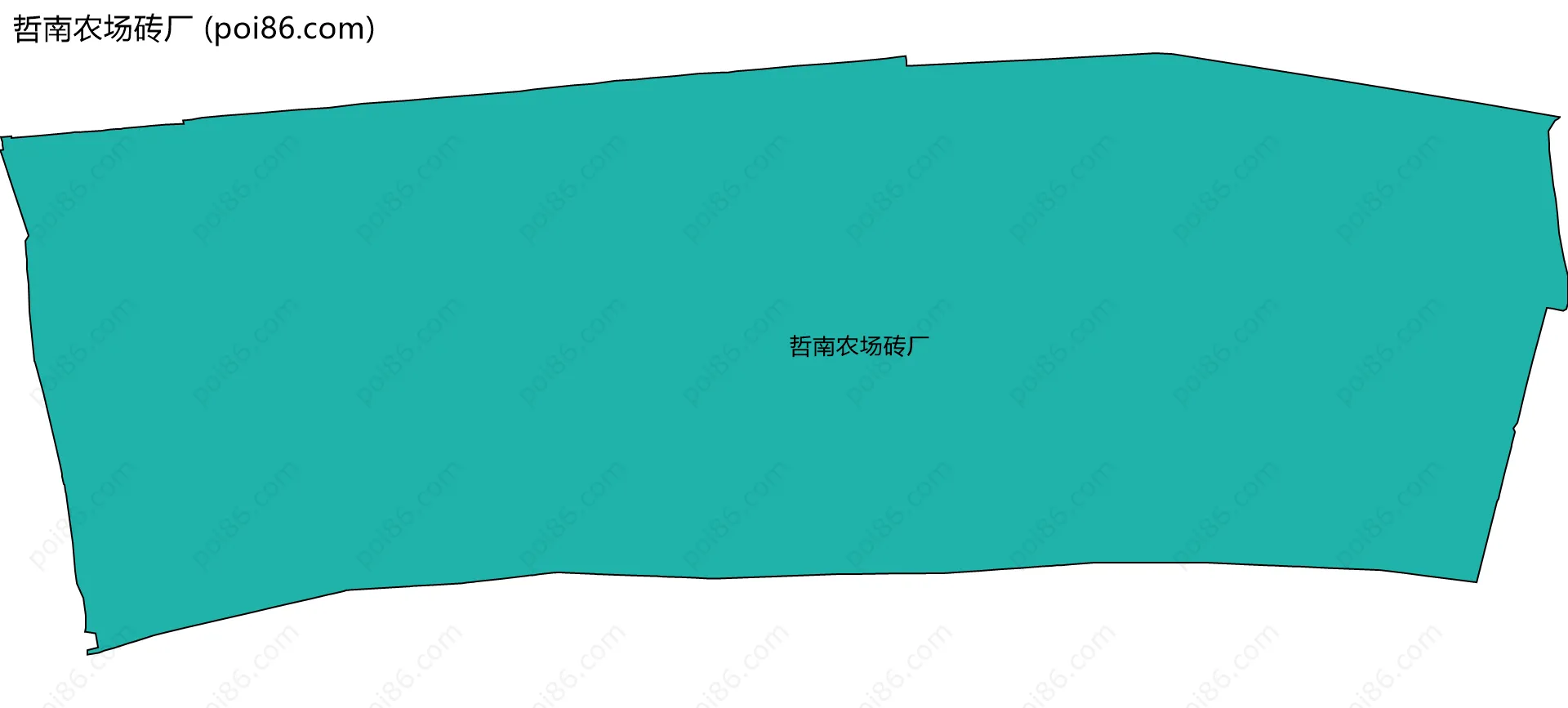 哲南农场砖厂边界地图