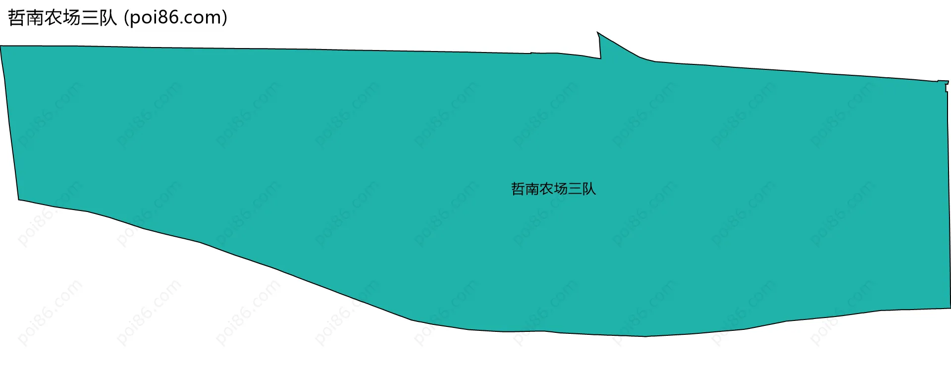 哲南农场三队边界地图