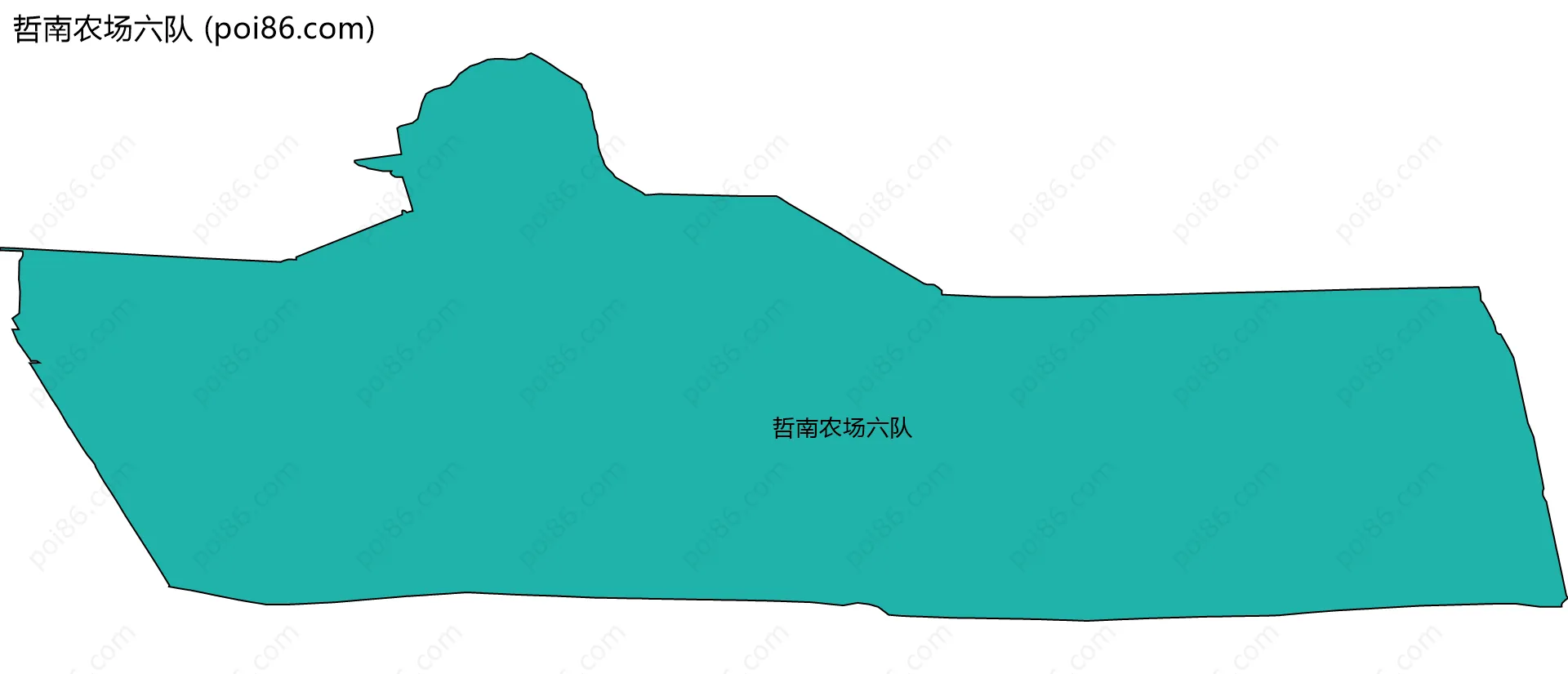 哲南农场六队边界地图