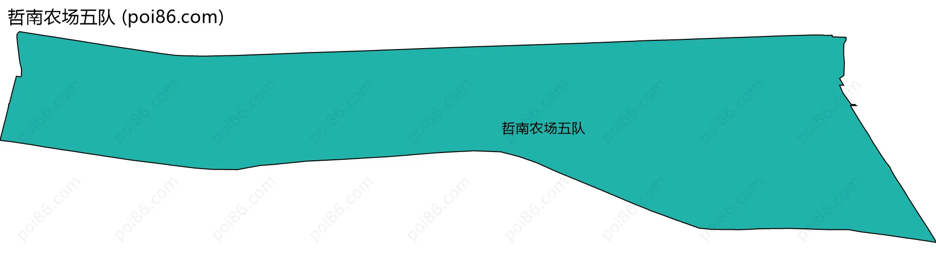 哲南农场五队边界地图