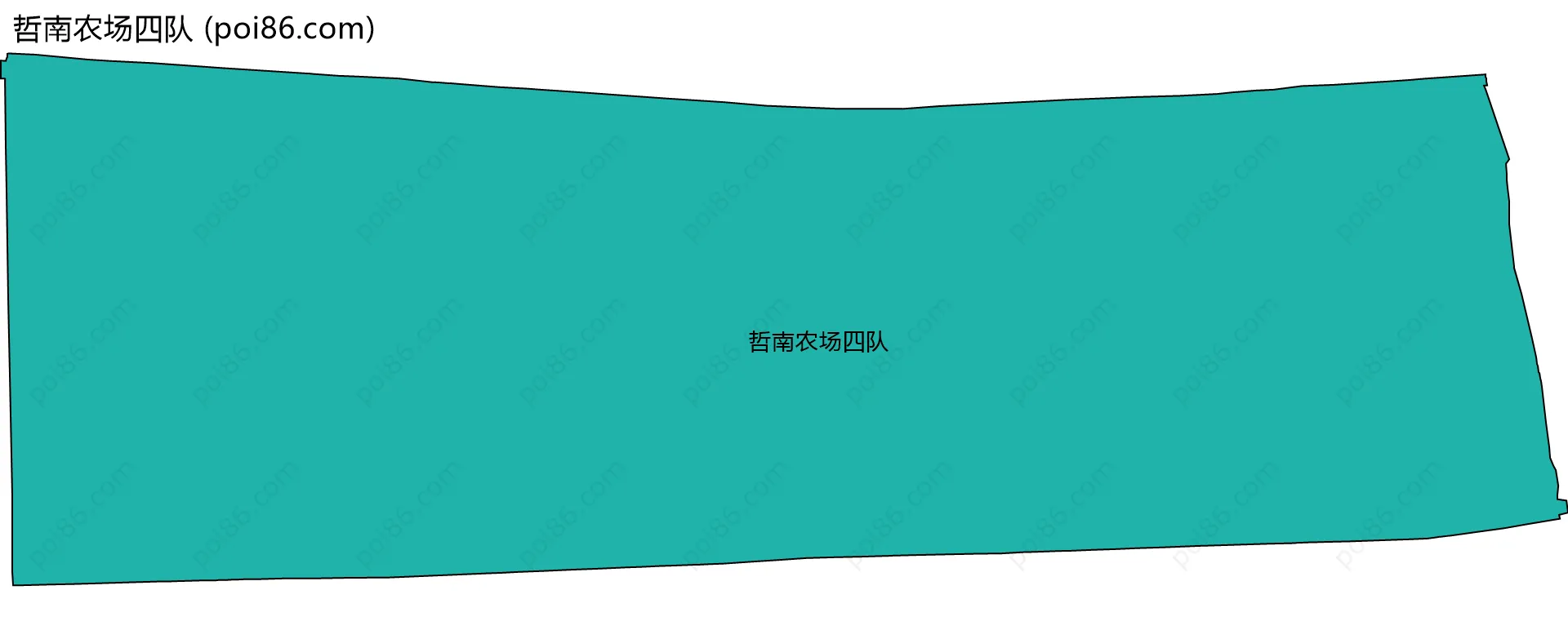 哲南农场四队边界地图