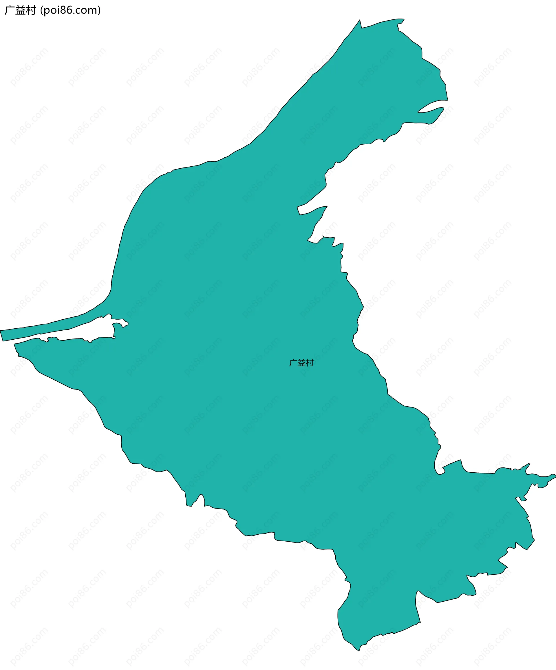 广益村边界地图