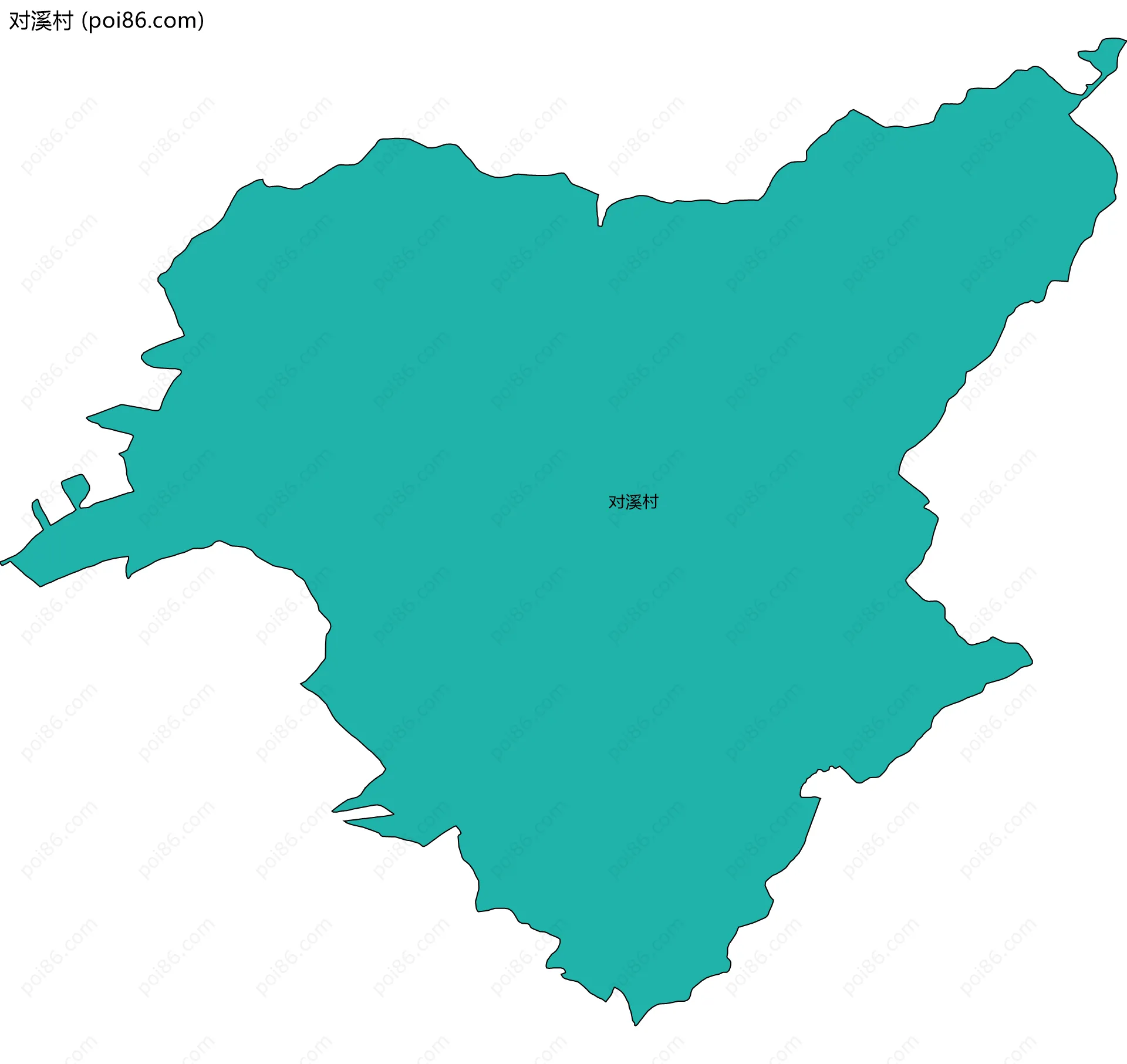 对溪村边界地图