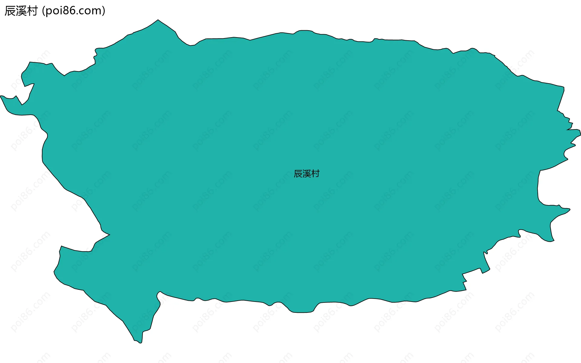 辰溪村边界地图