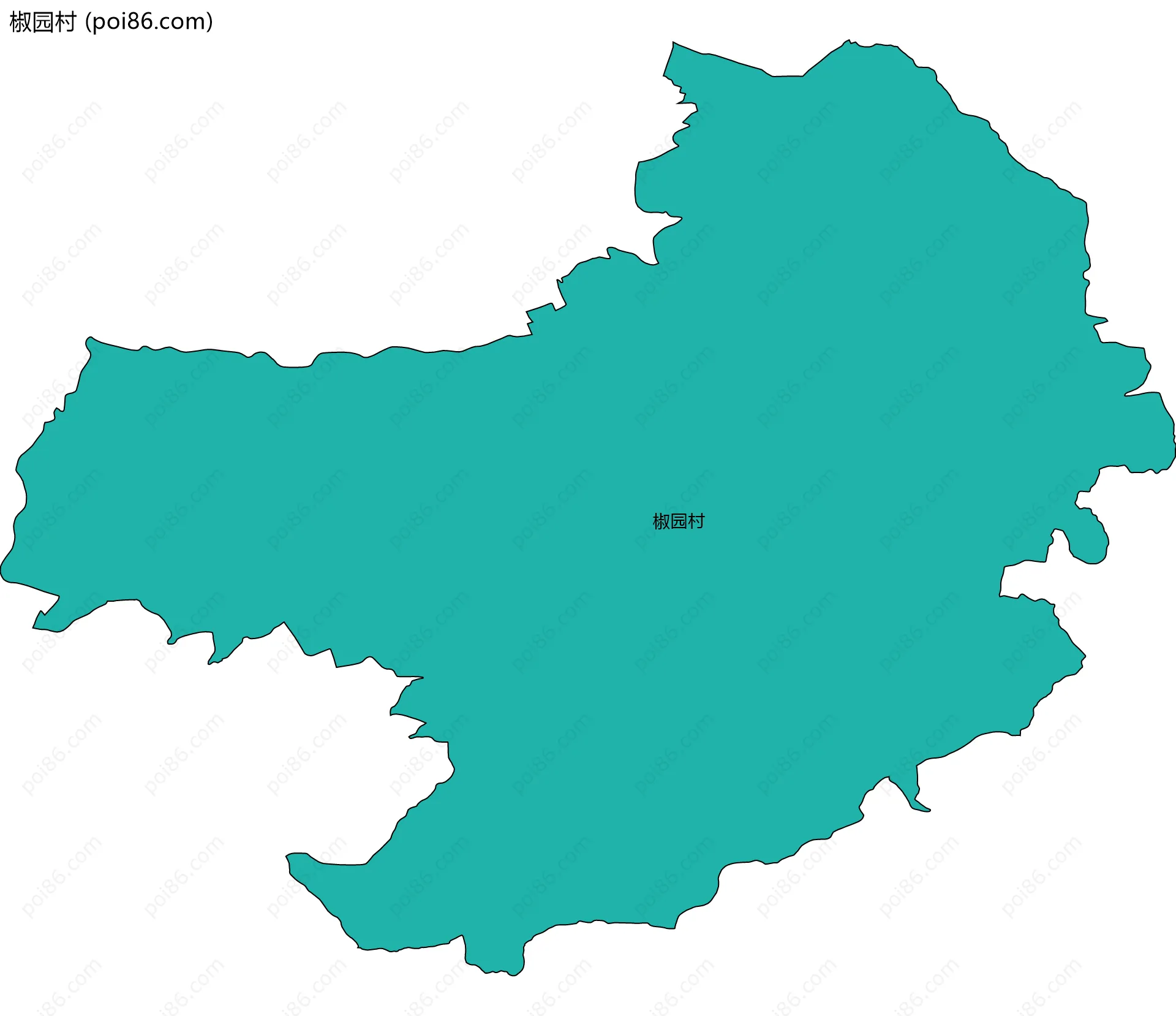 椒园村边界地图