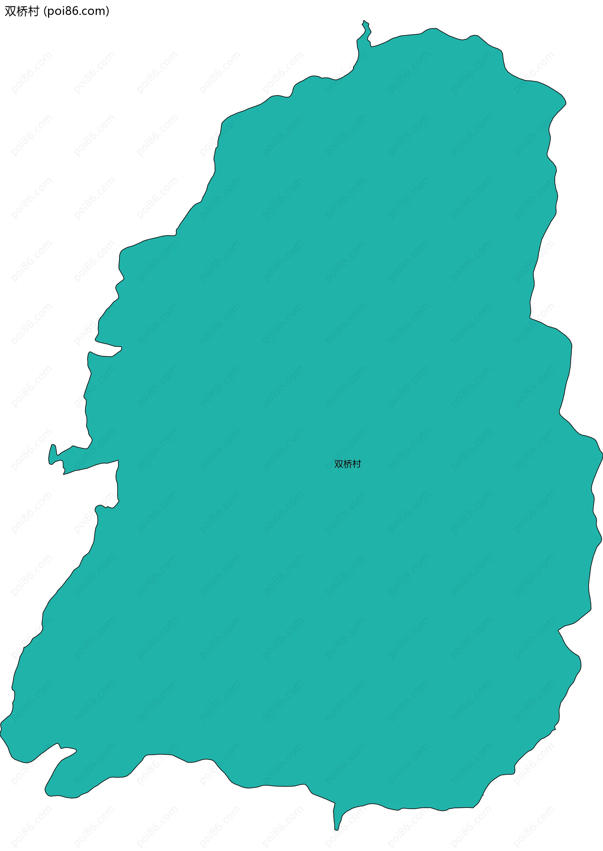 双桥村边界地图