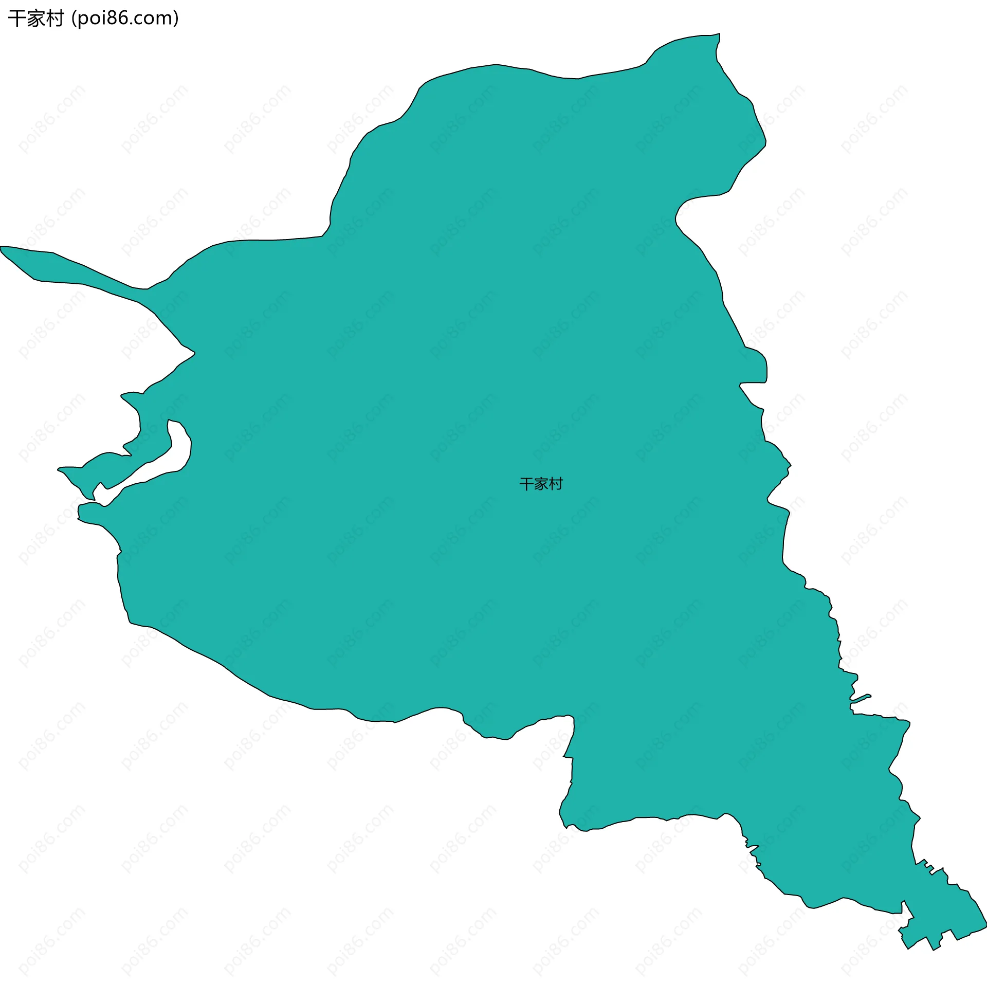 干家村边界地图