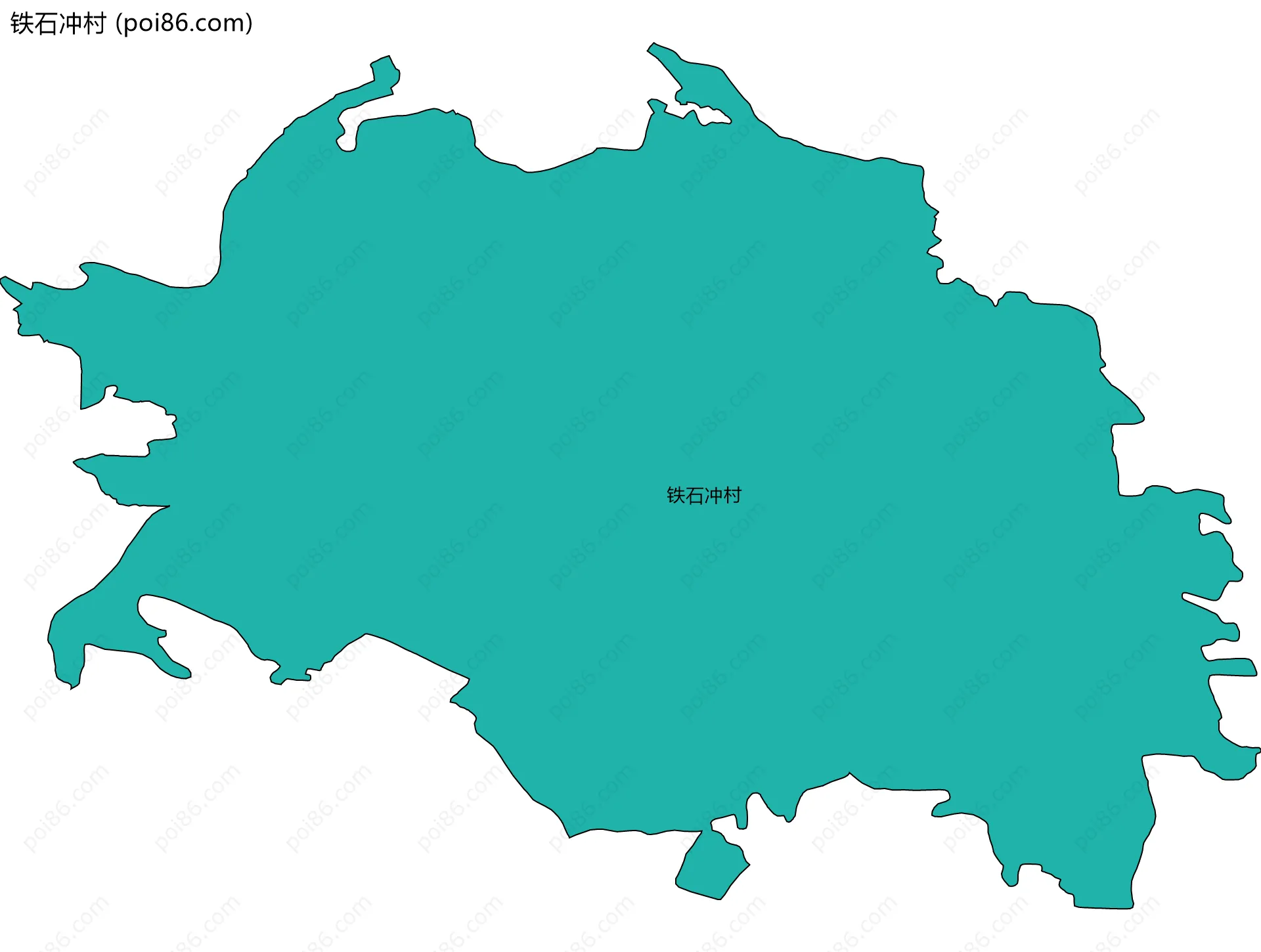 铁石冲村边界地图