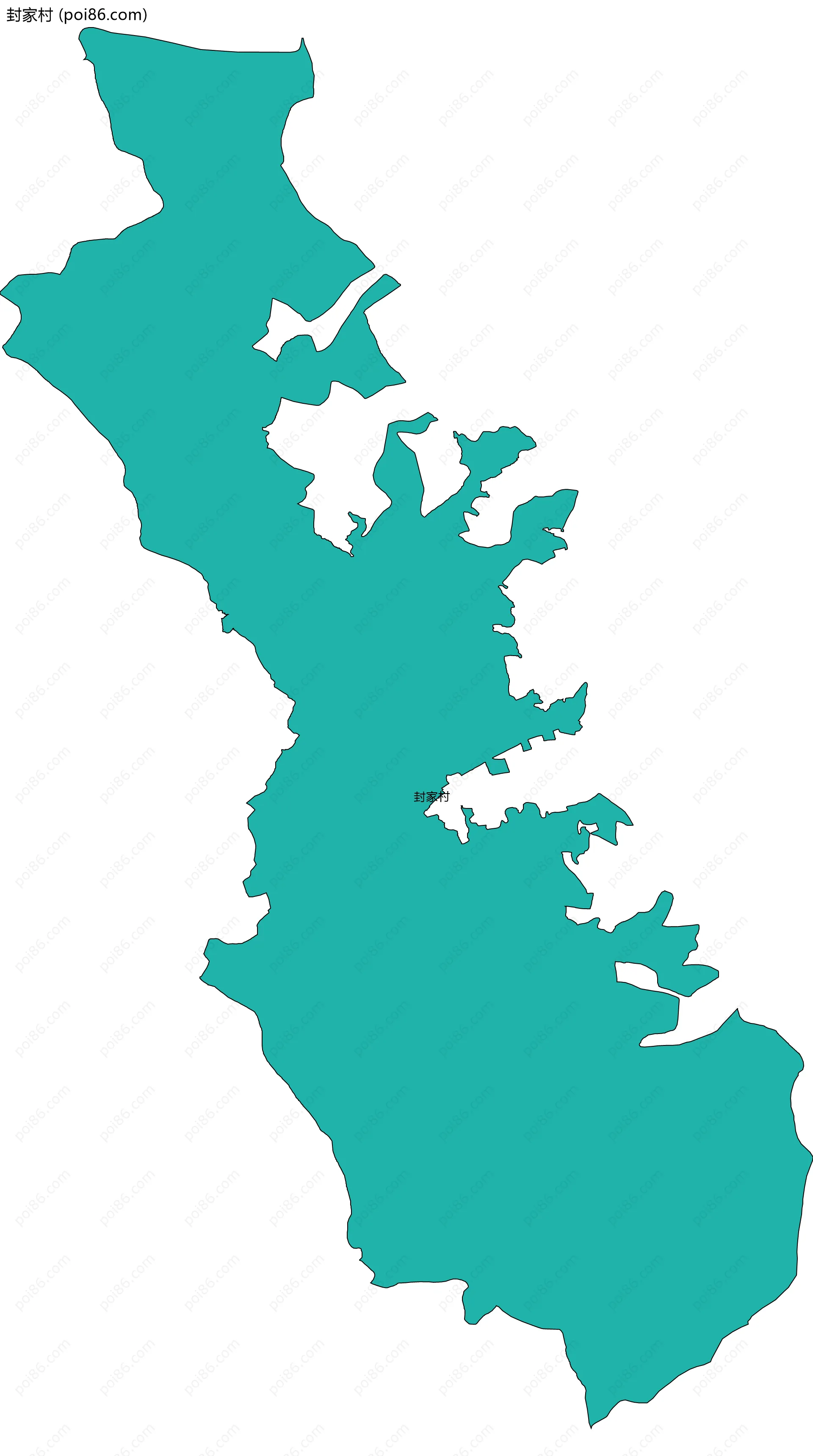 封家村边界地图