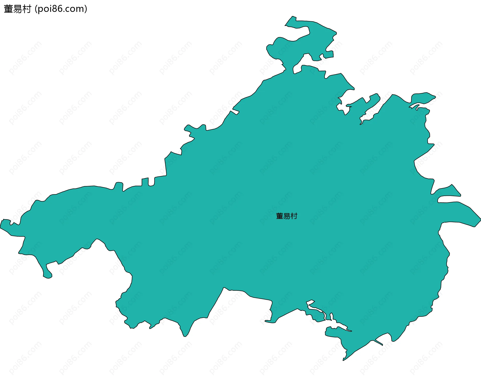 董易村边界地图