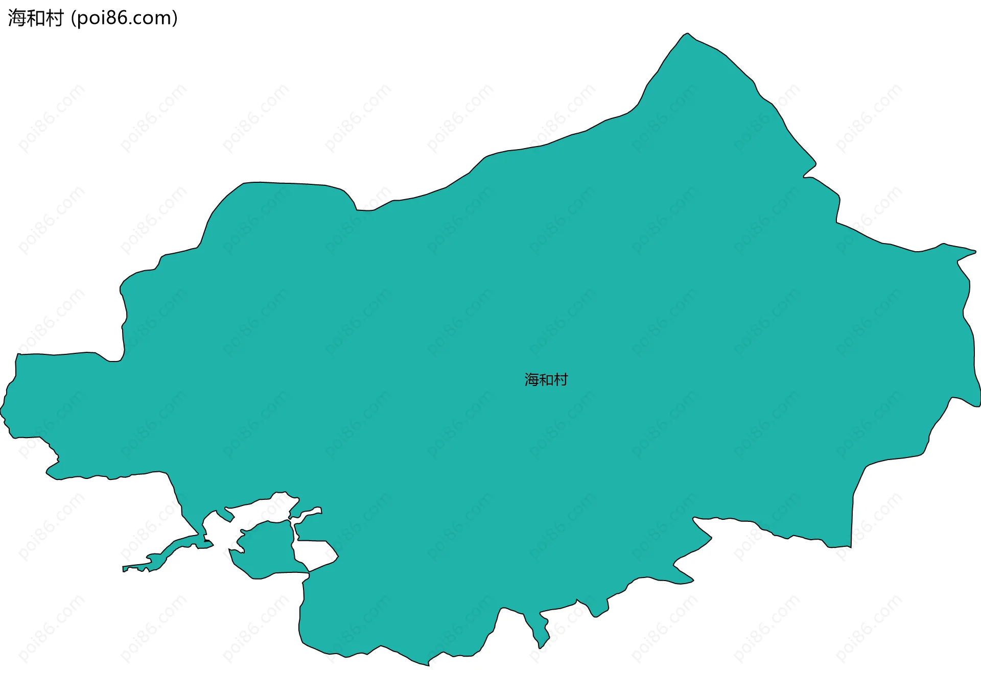海和村边界地图