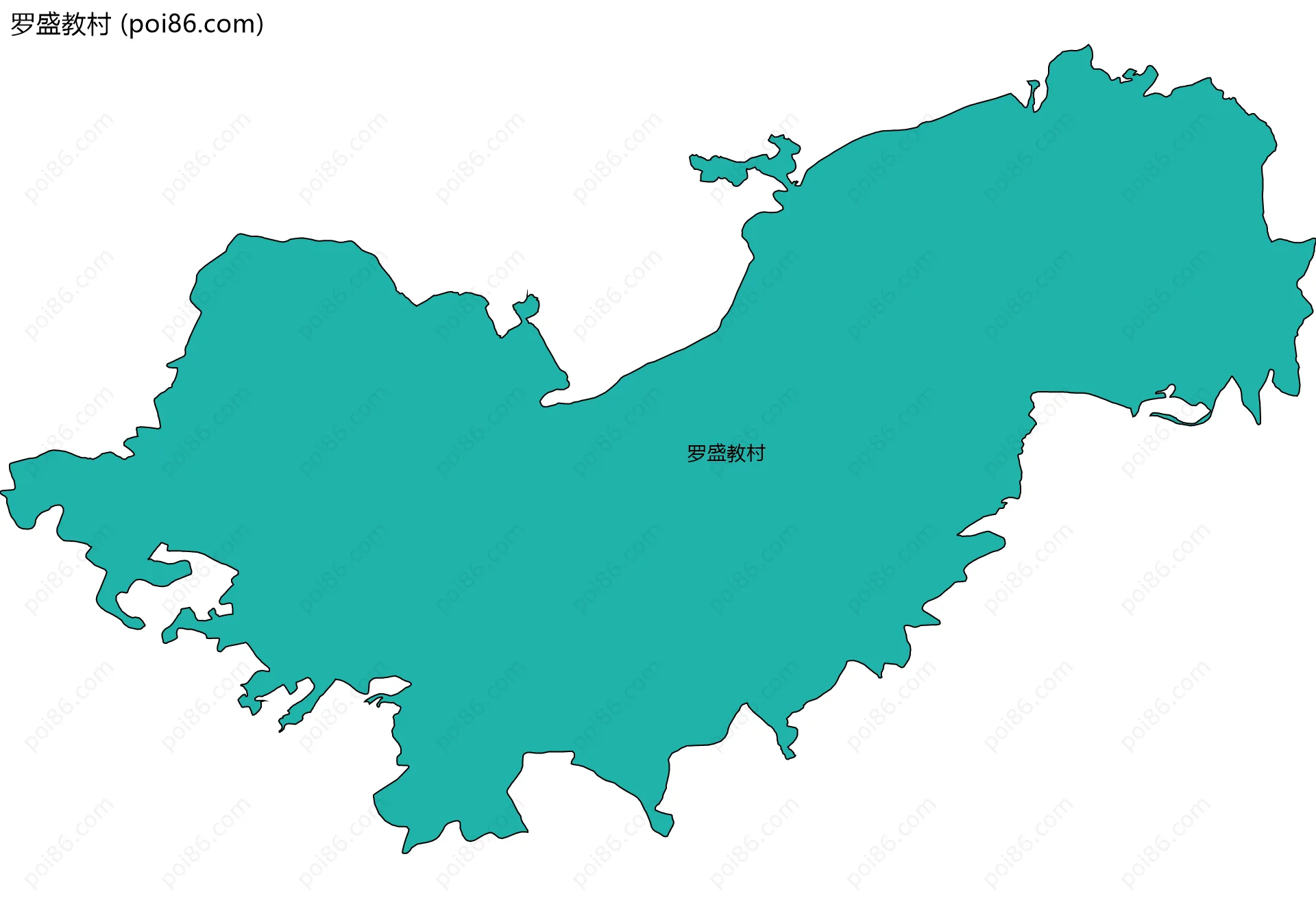 罗盛教村边界地图