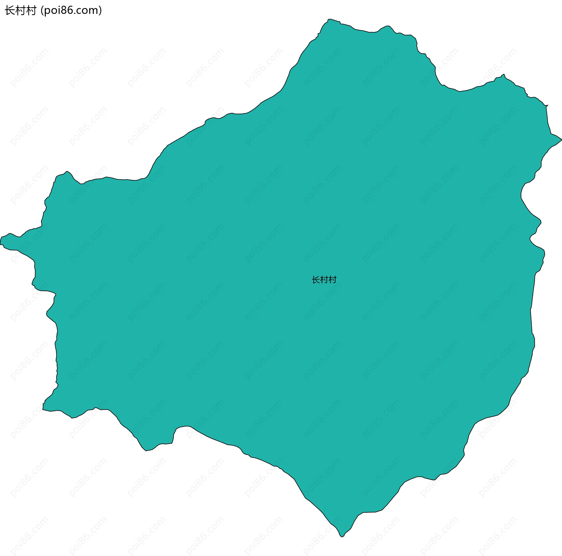 长村村边界地图