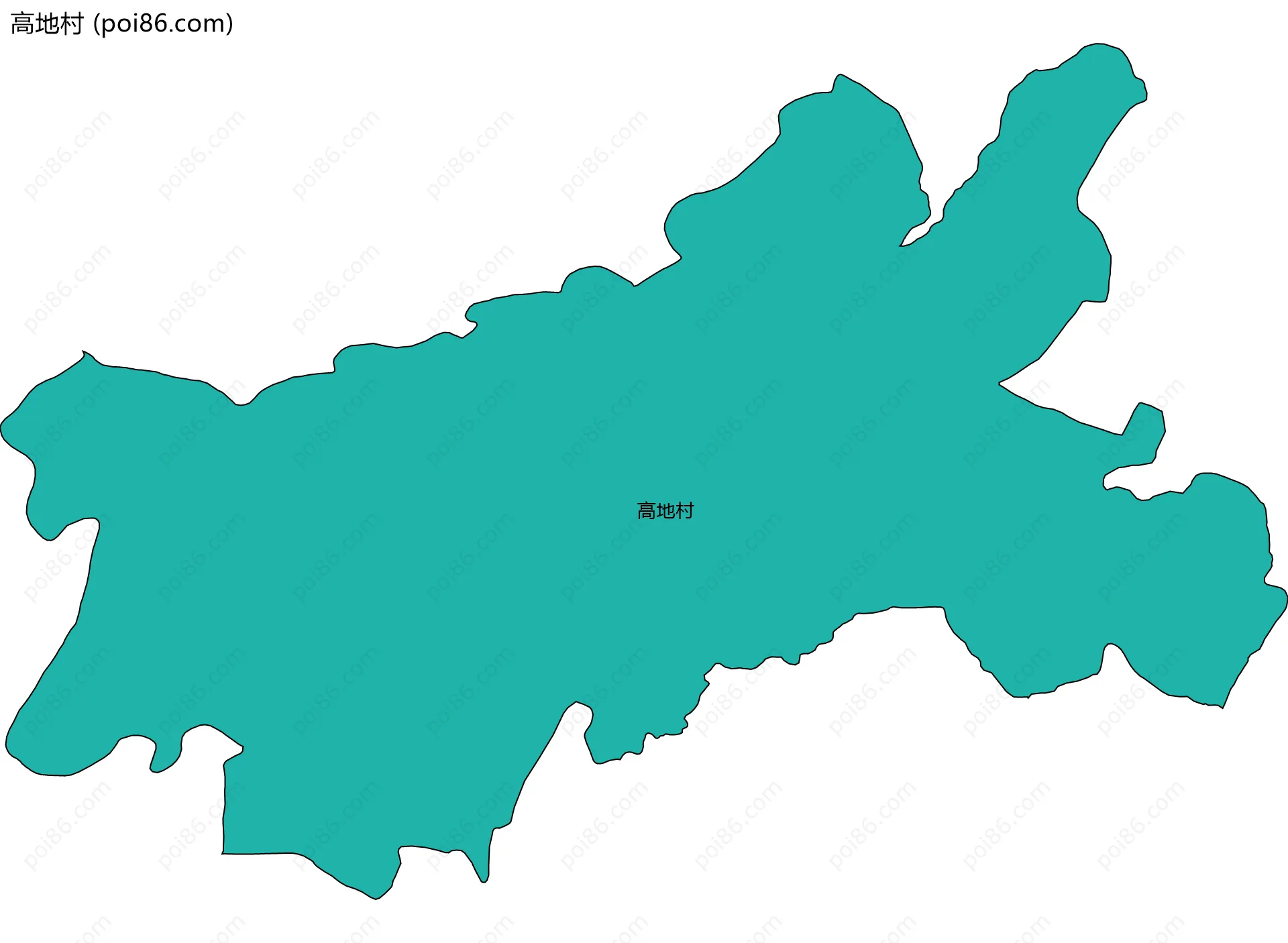高地村边界地图