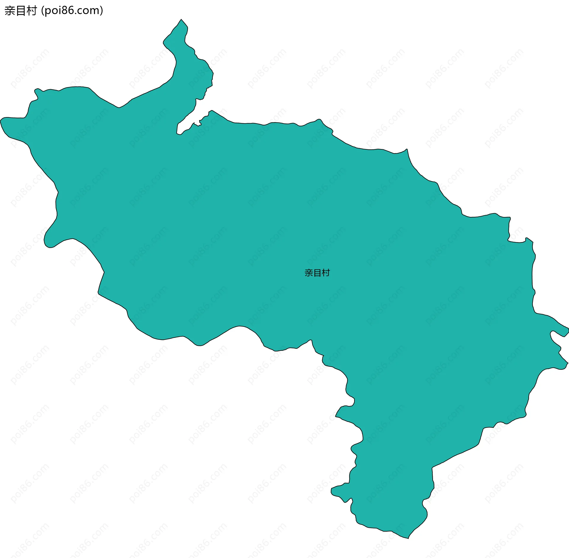 亲目村边界地图