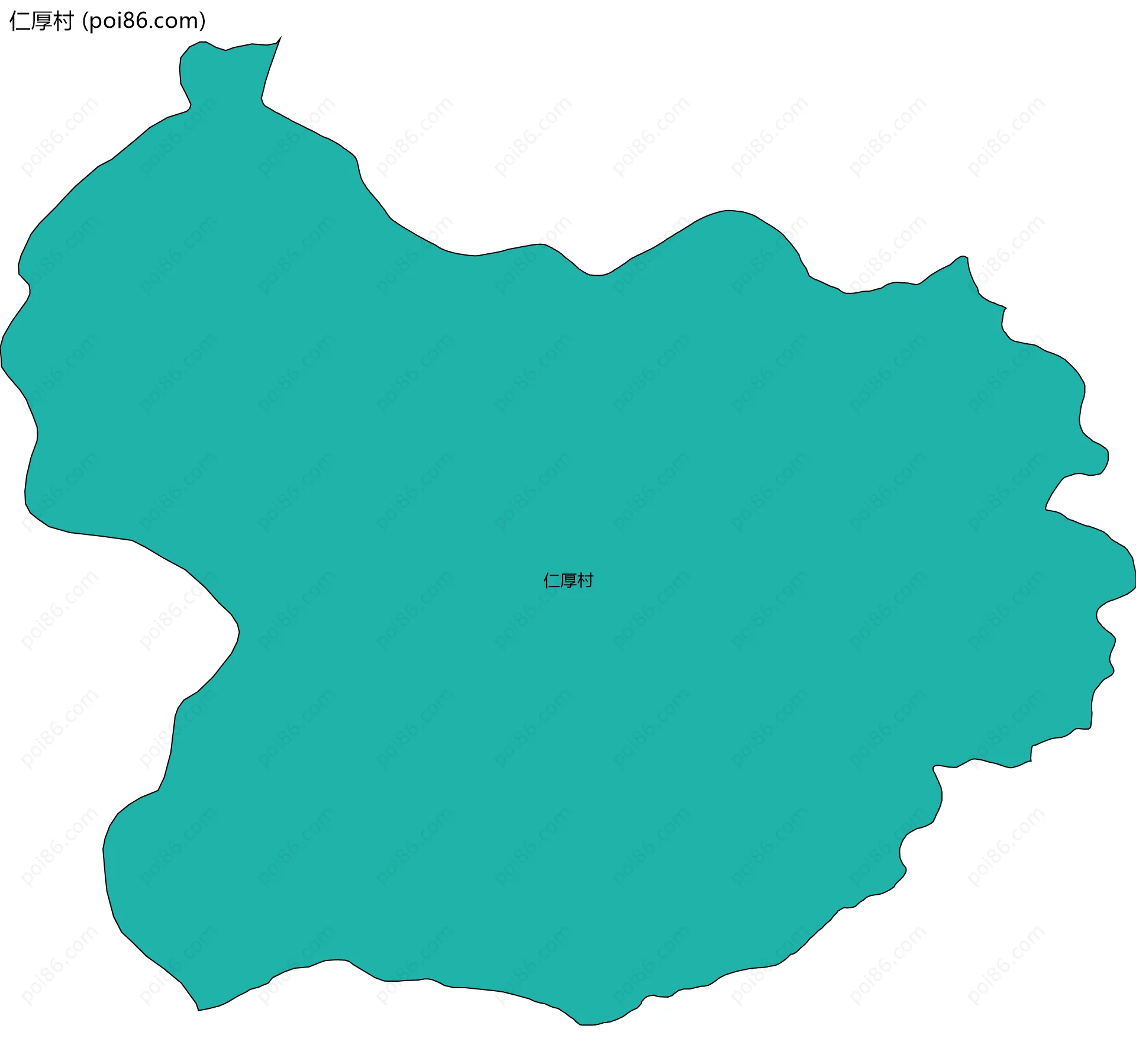 仁厚村边界地图