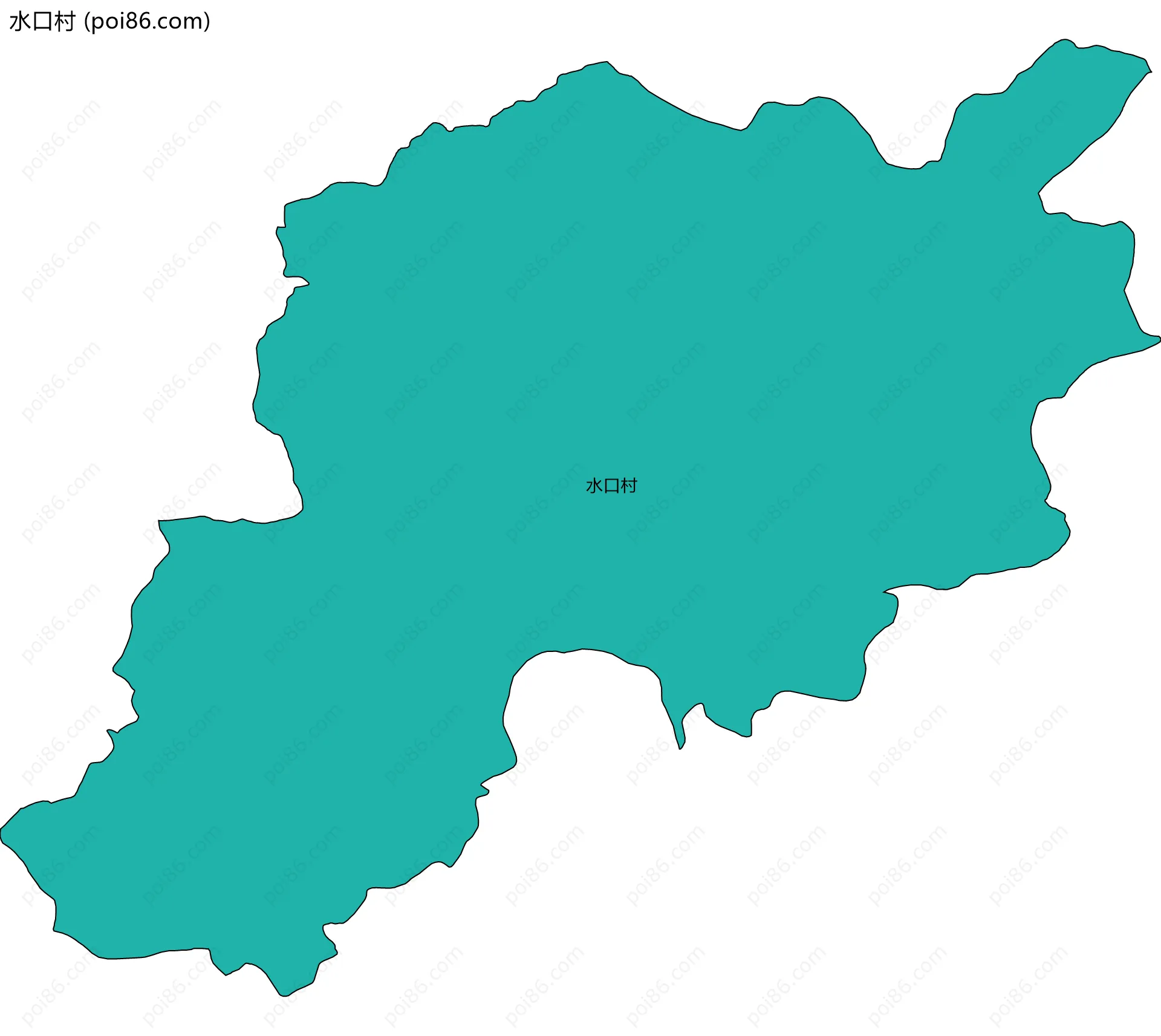 水口村边界地图