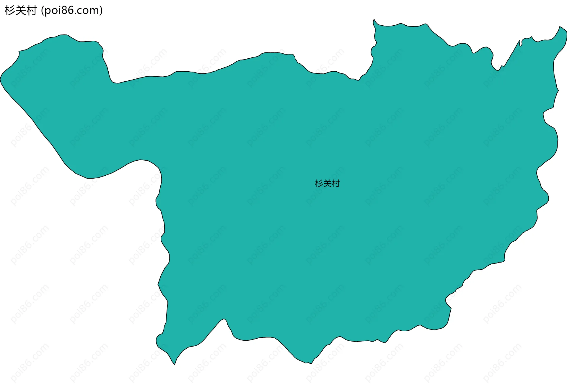 杉关村边界地图