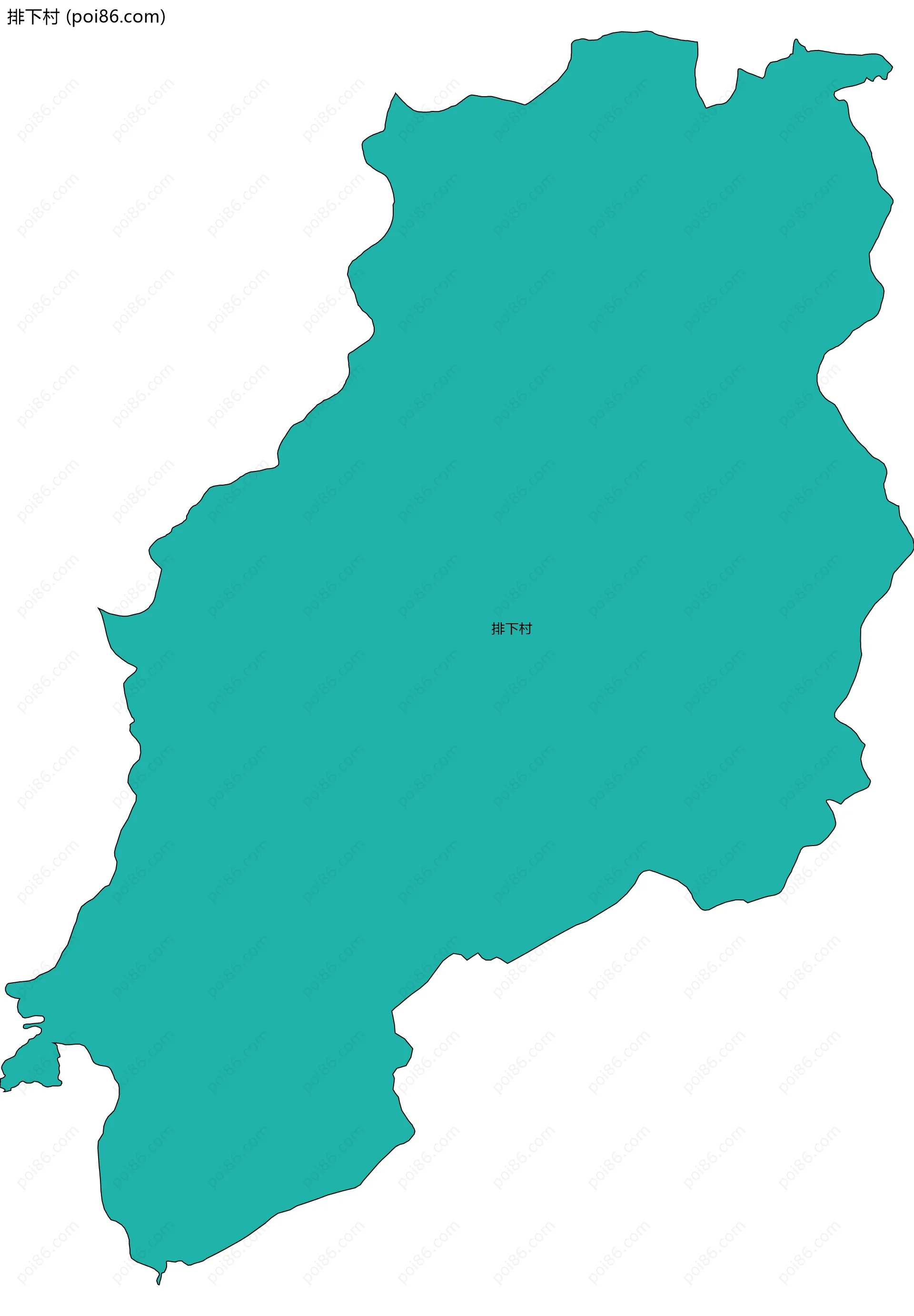排下村边界地图