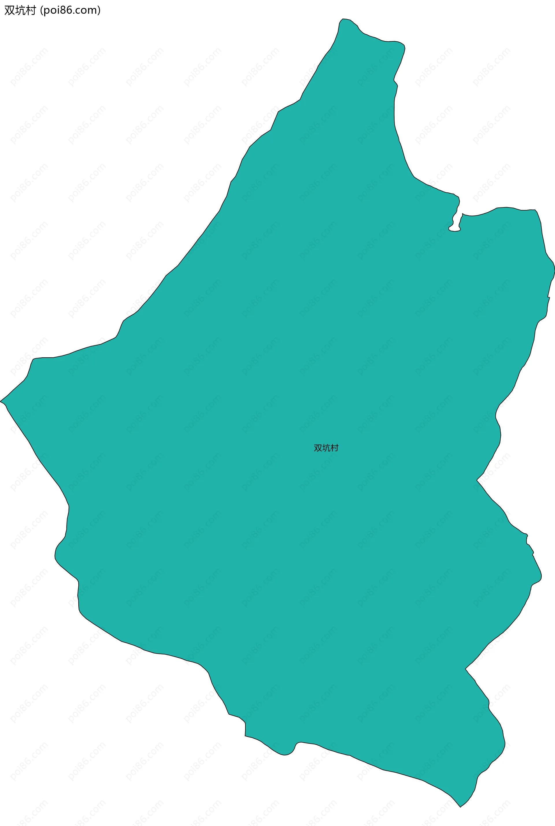 双坑村边界地图