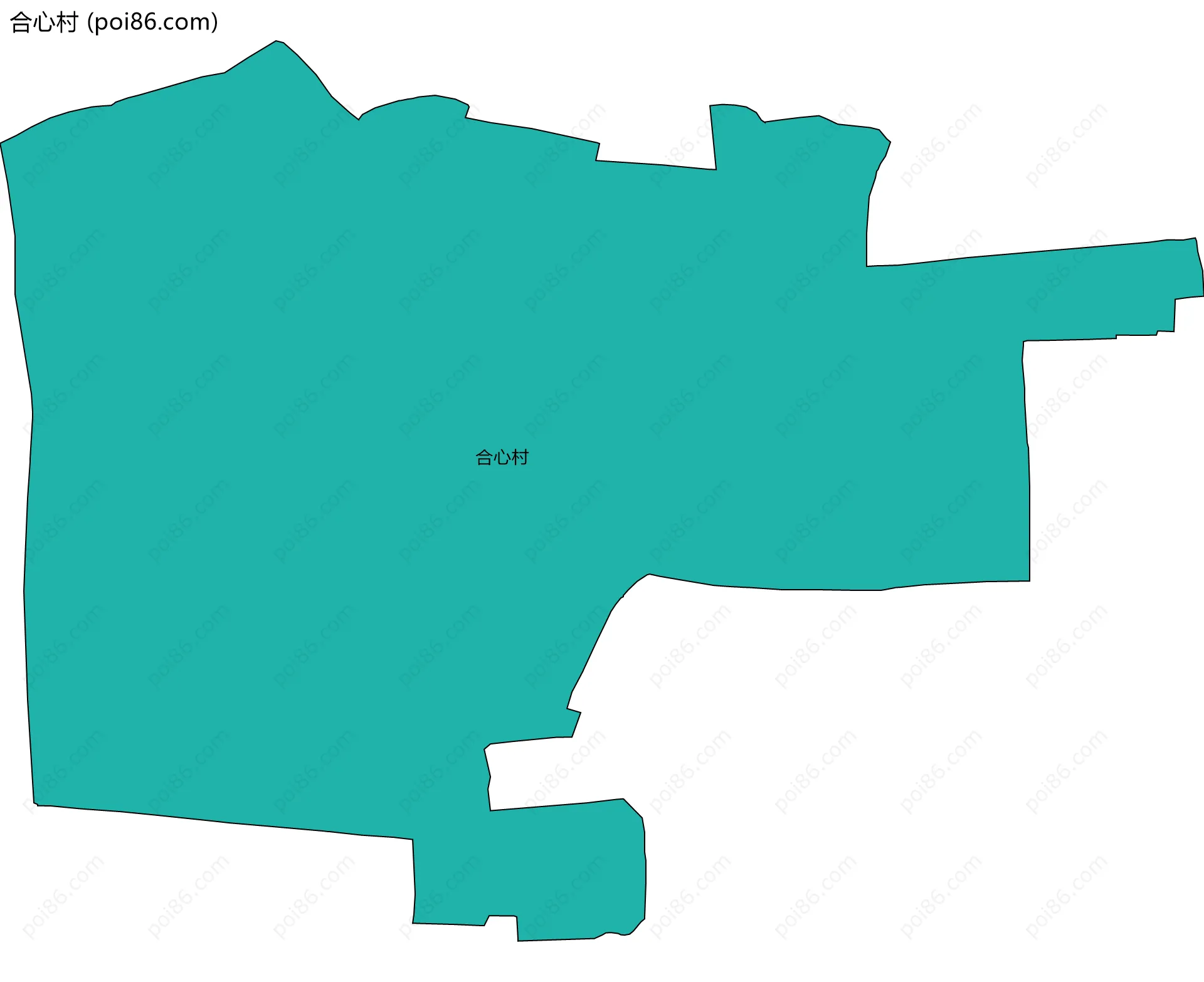 合心村边界地图