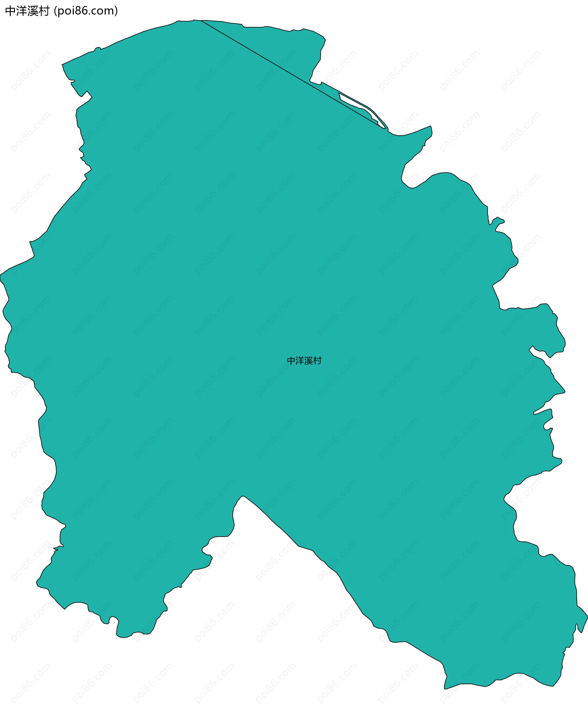 中洋溪村边界地图