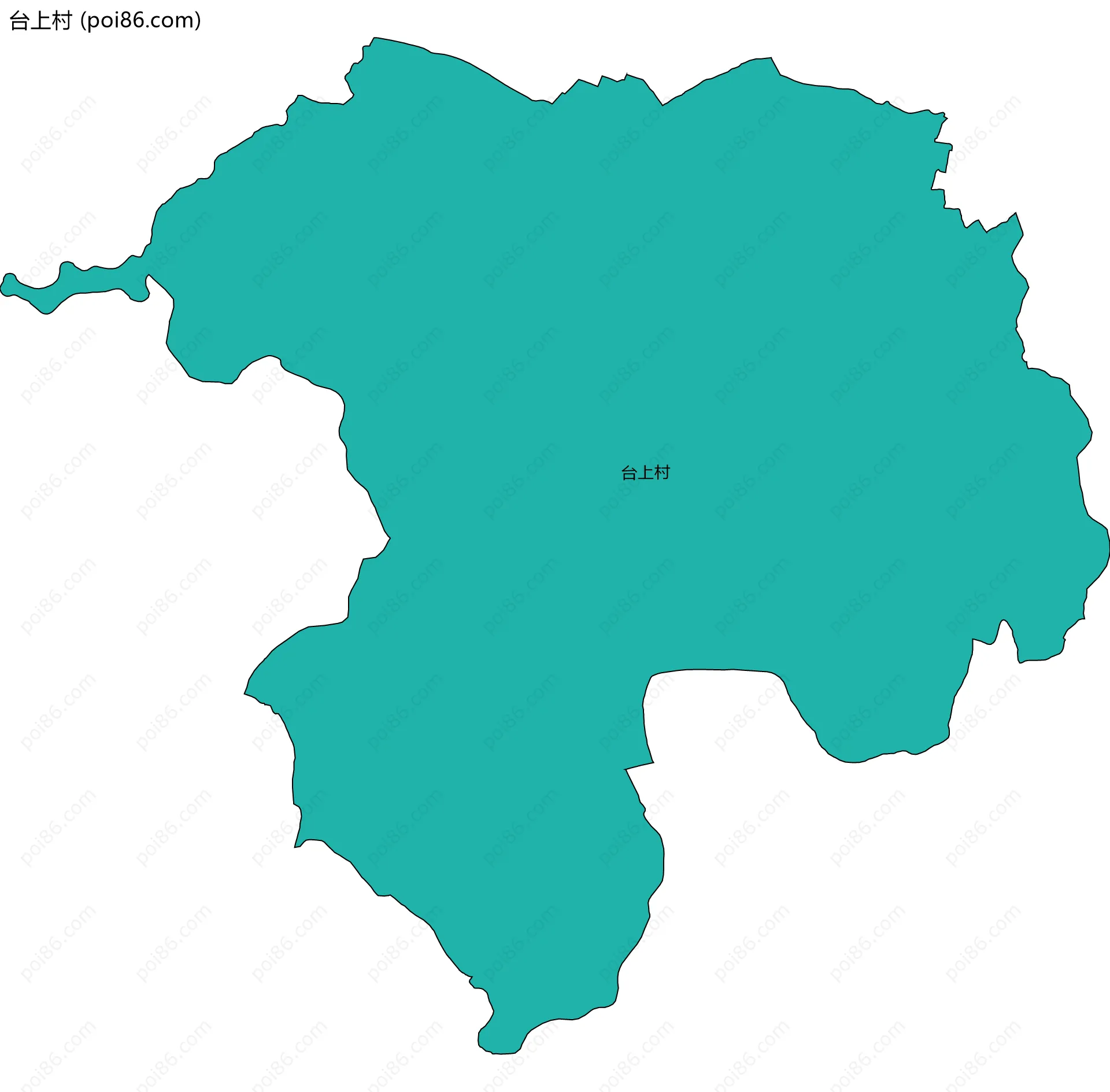 台上村边界地图