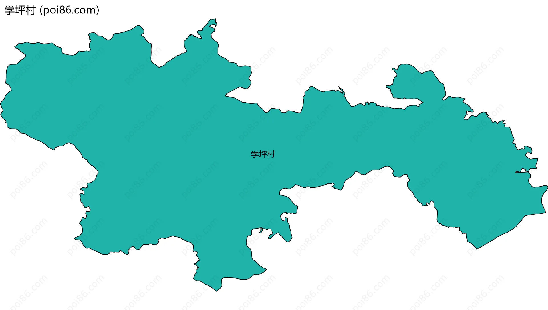 学坪村边界地图