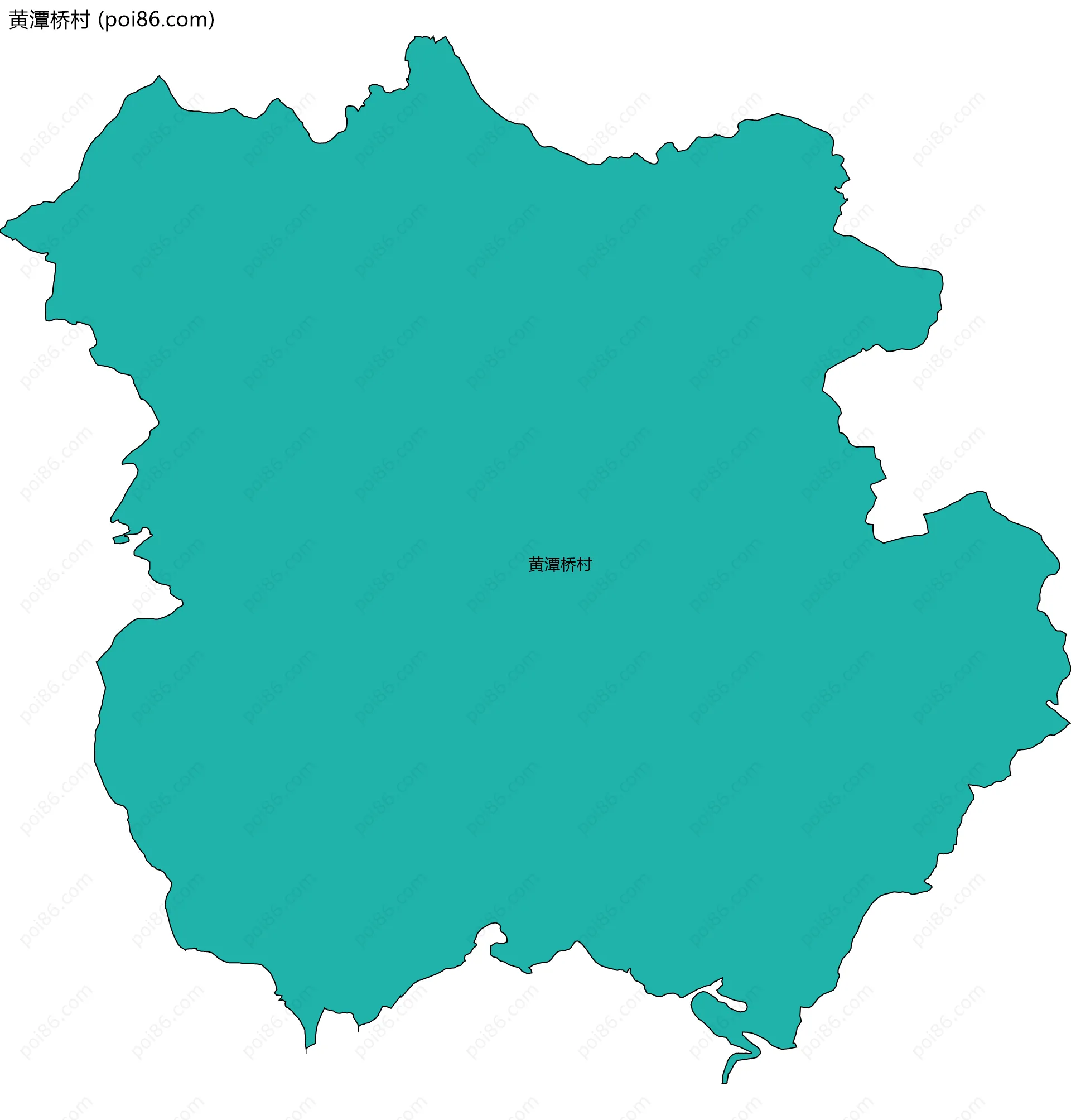 黄潭桥村边界地图