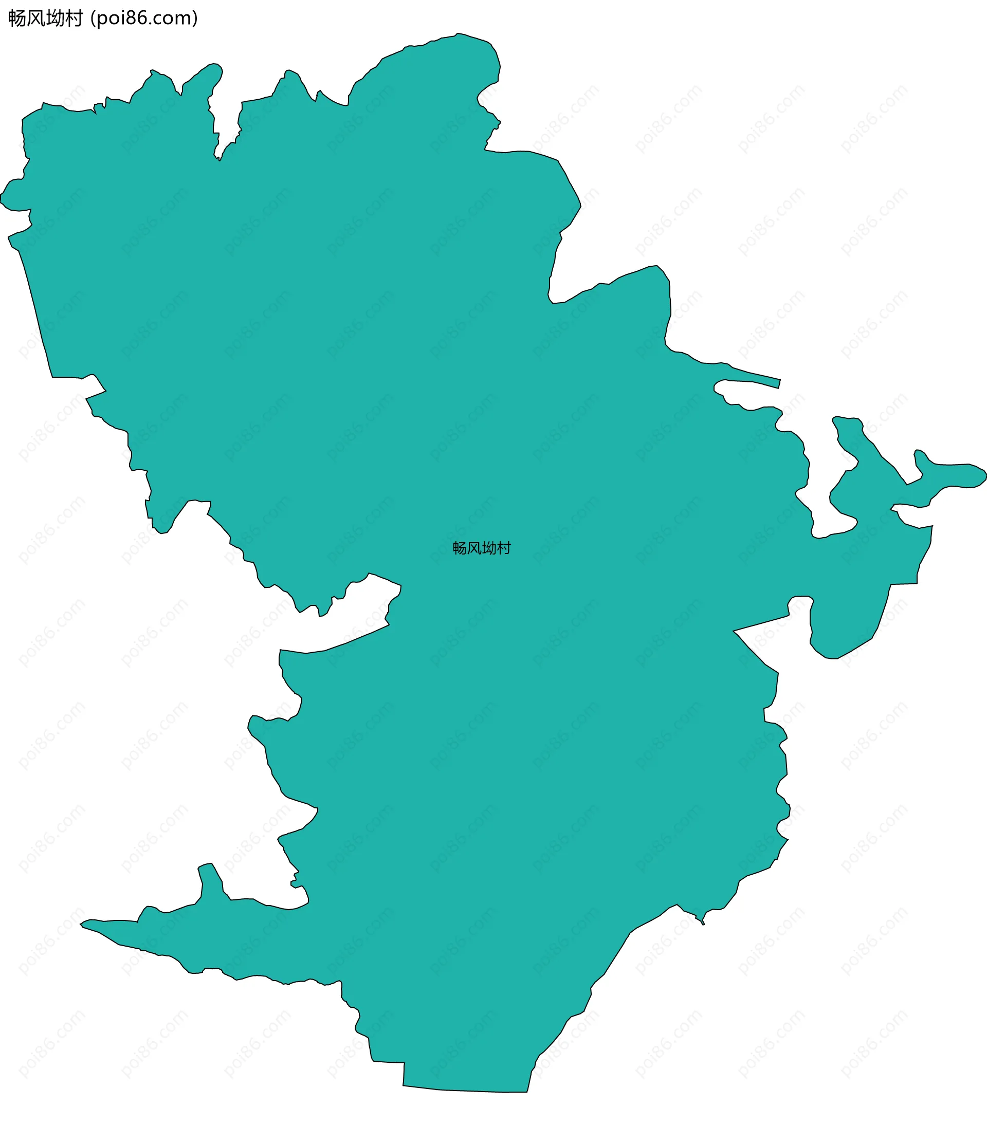 畅风坳村边界地图