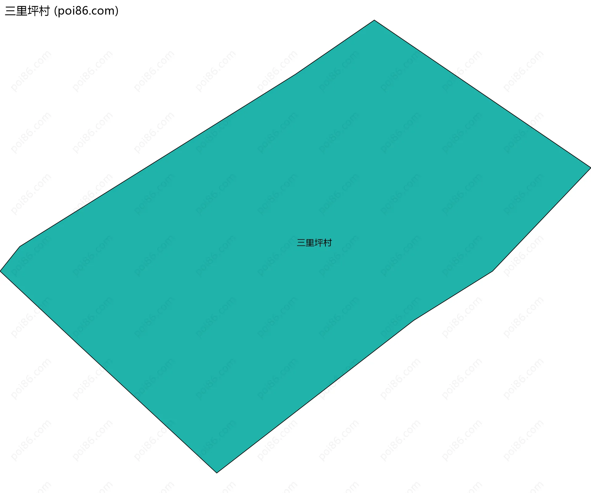 三里坪村边界地图