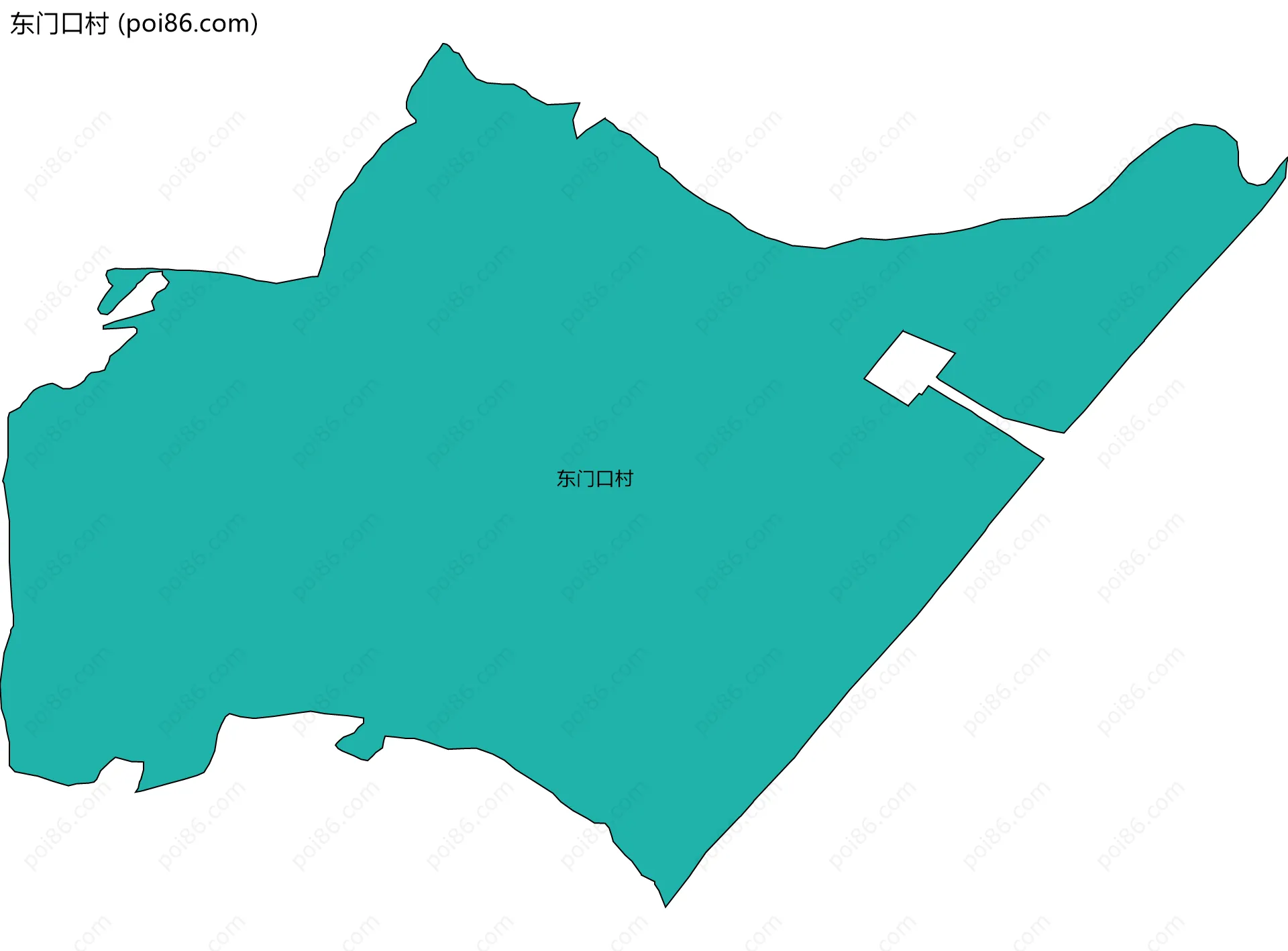 东门口村边界地图