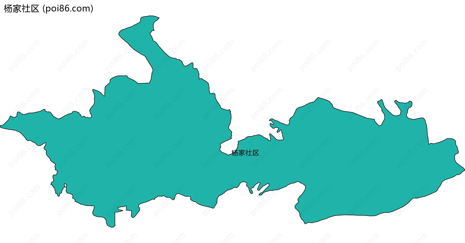 杨家社区边界地图