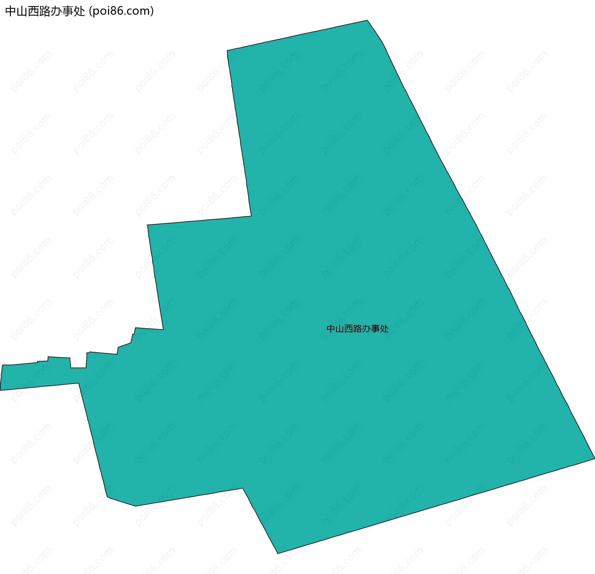 中山西路办事处边界地图
