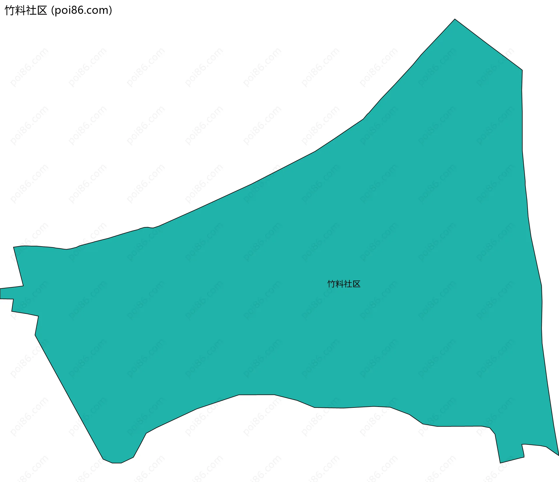 竹料社区边界地图