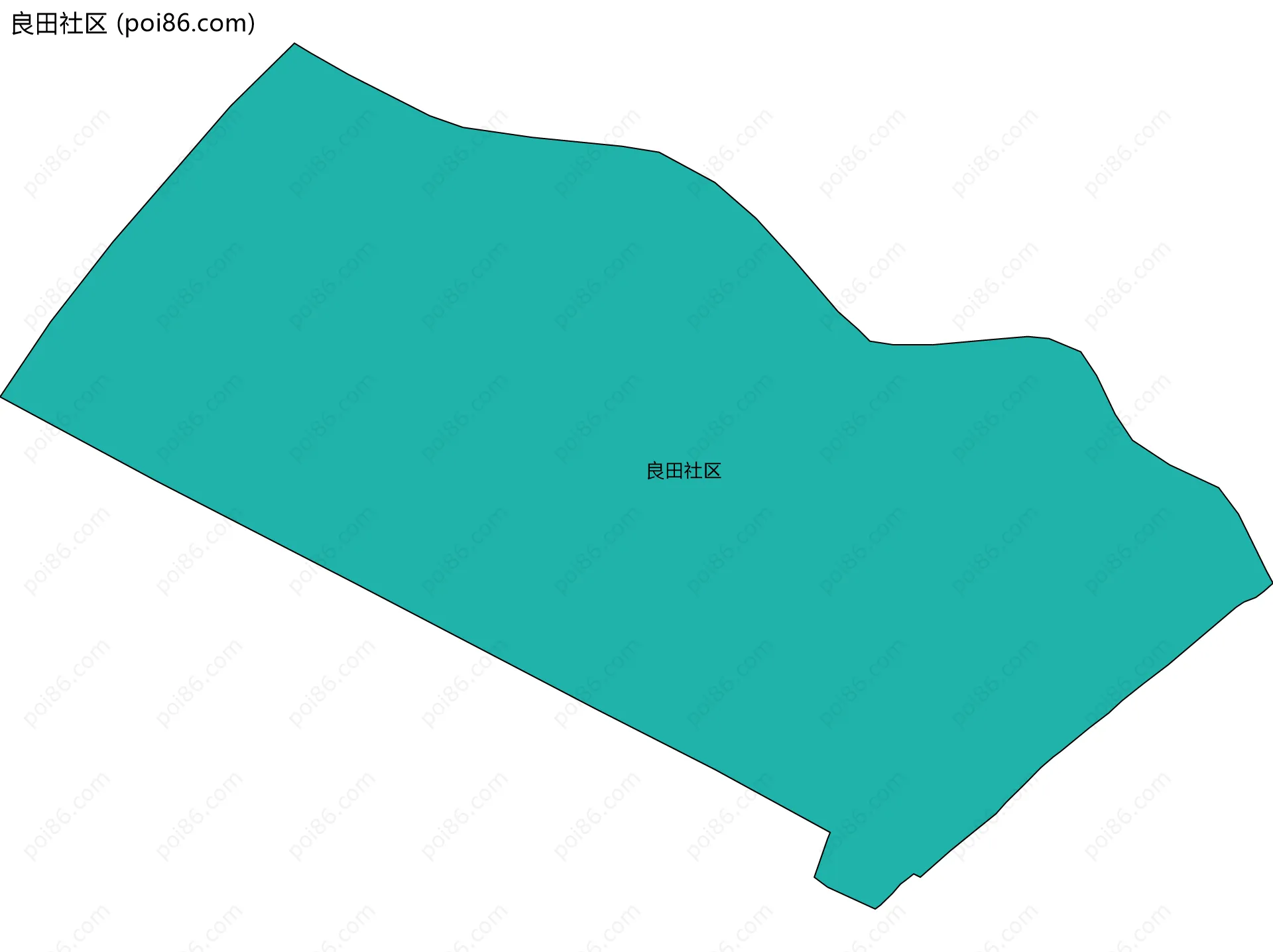 良田社区边界地图